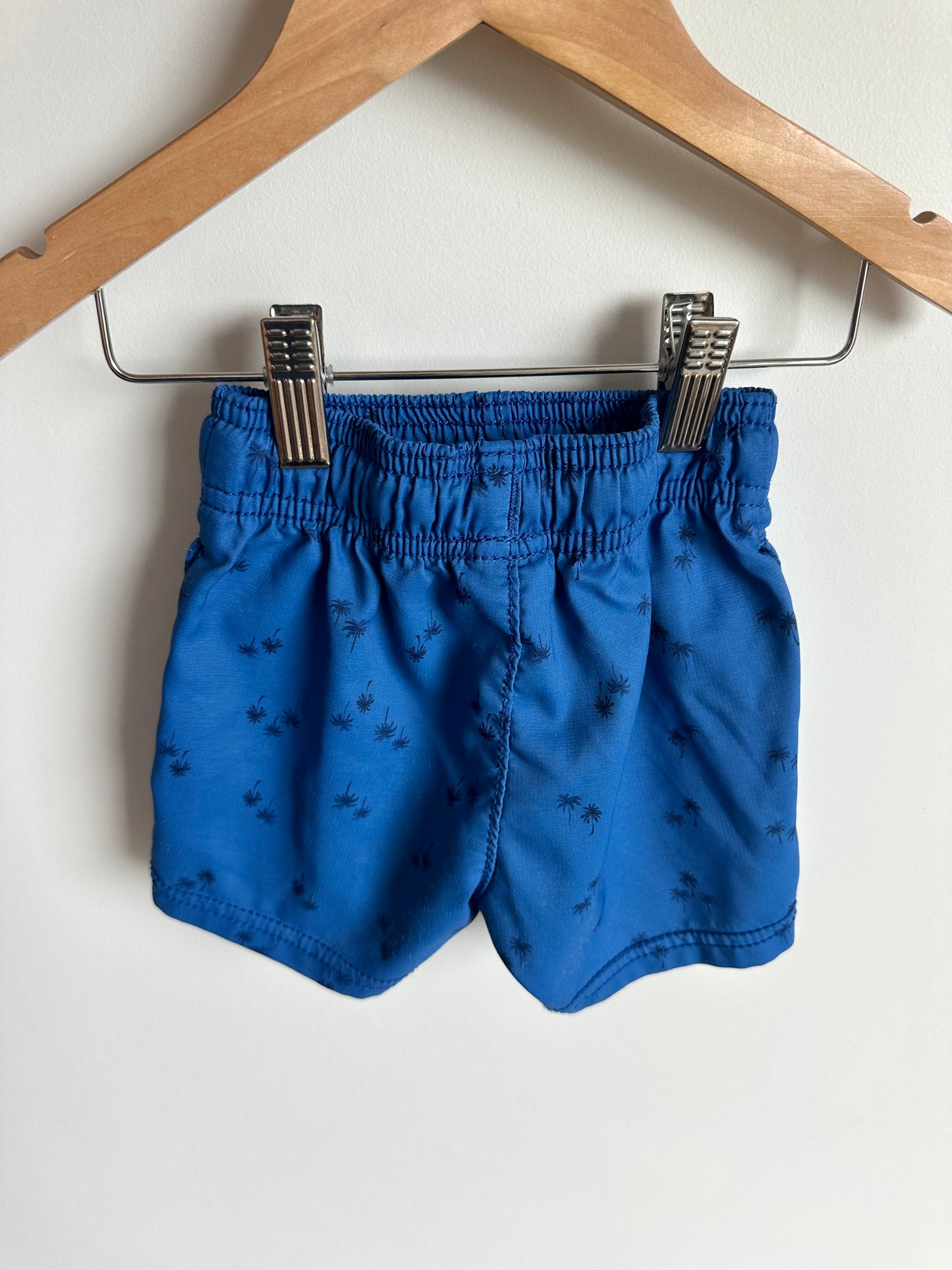 OshKosh Blue Palm Tree Swim Shorts / 2T