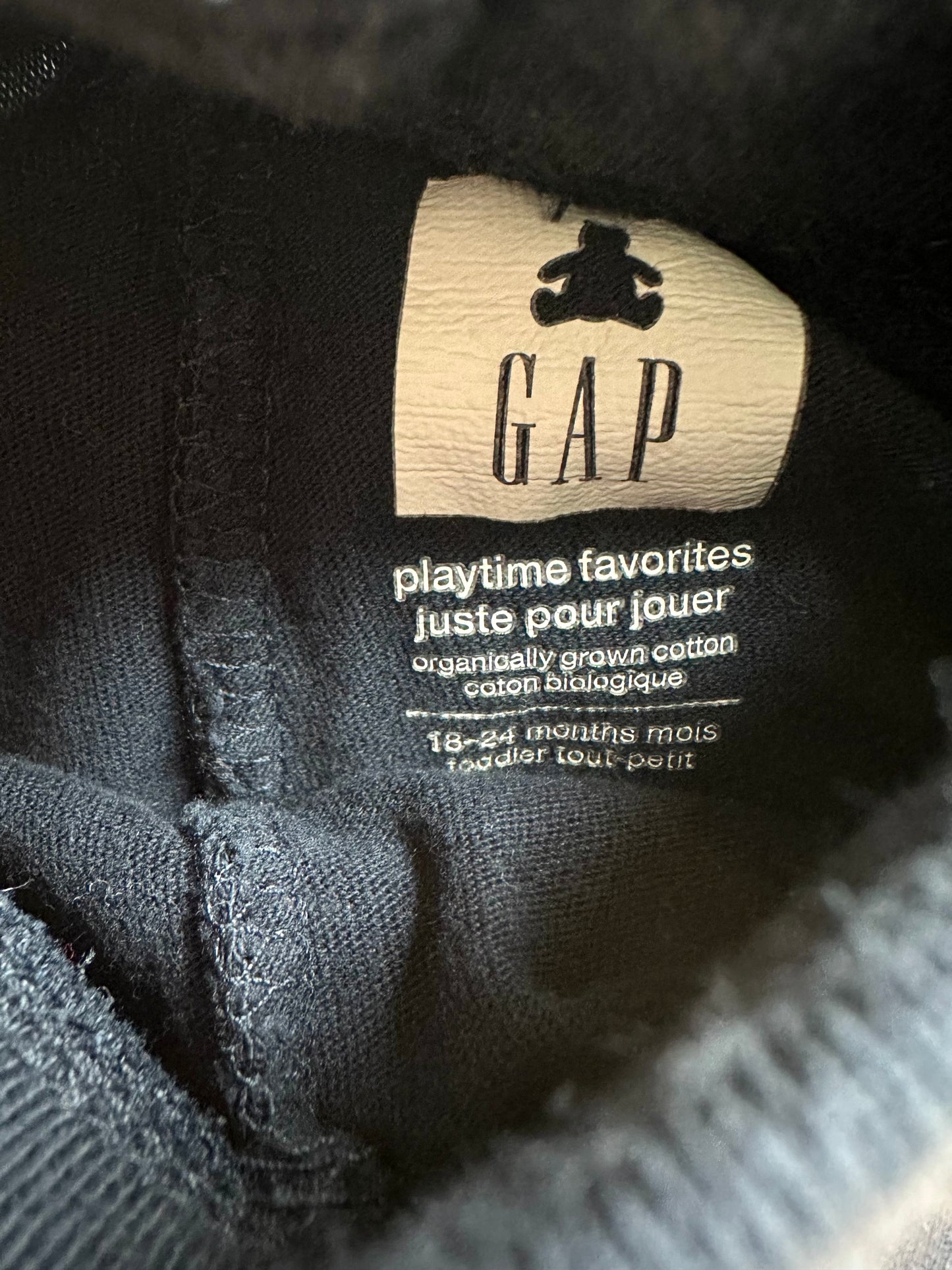 Gap Organic Navy Tapered Pants / 18-24m