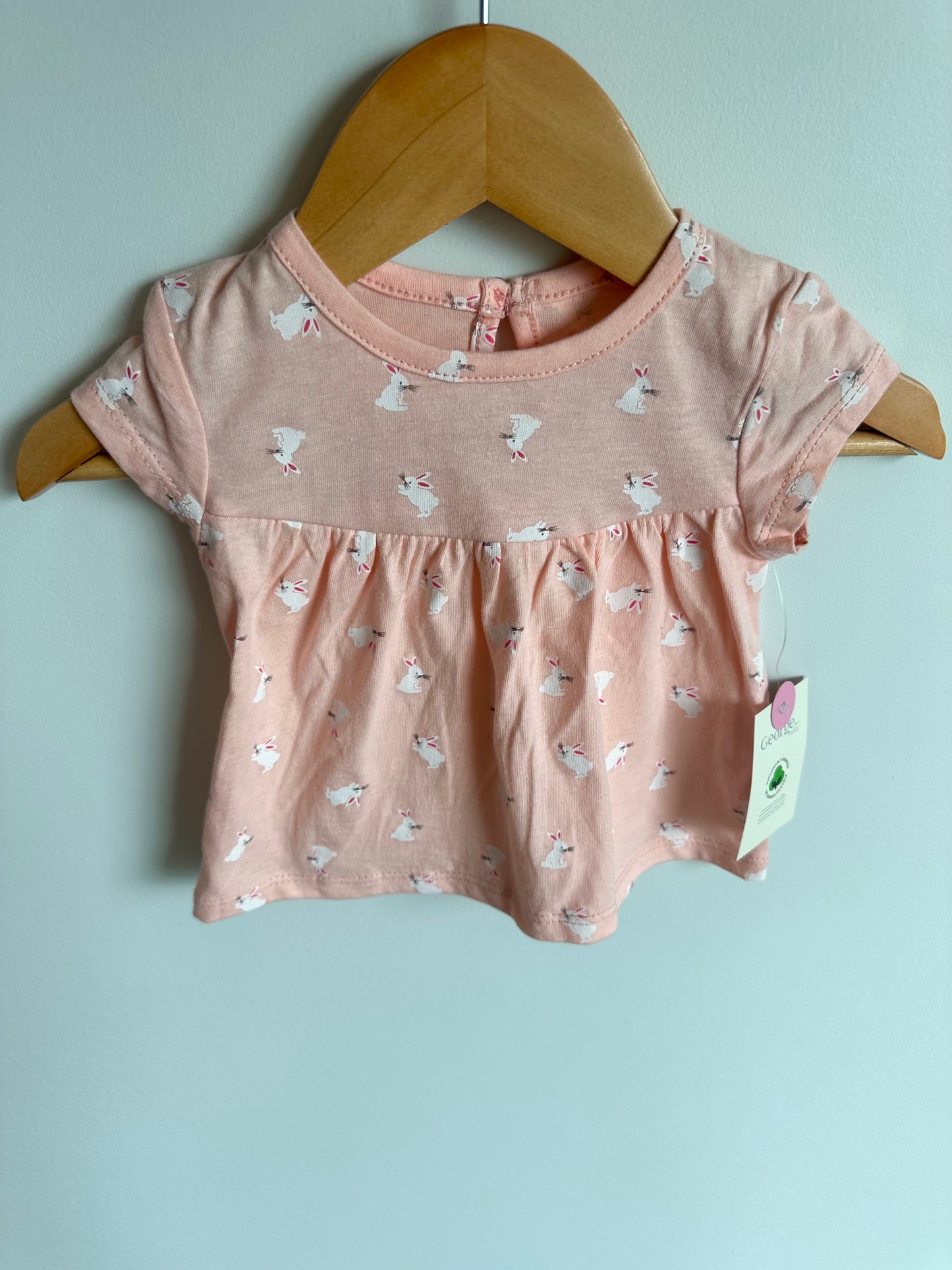 Pink Bunny Top (With Tags) / 0-3m