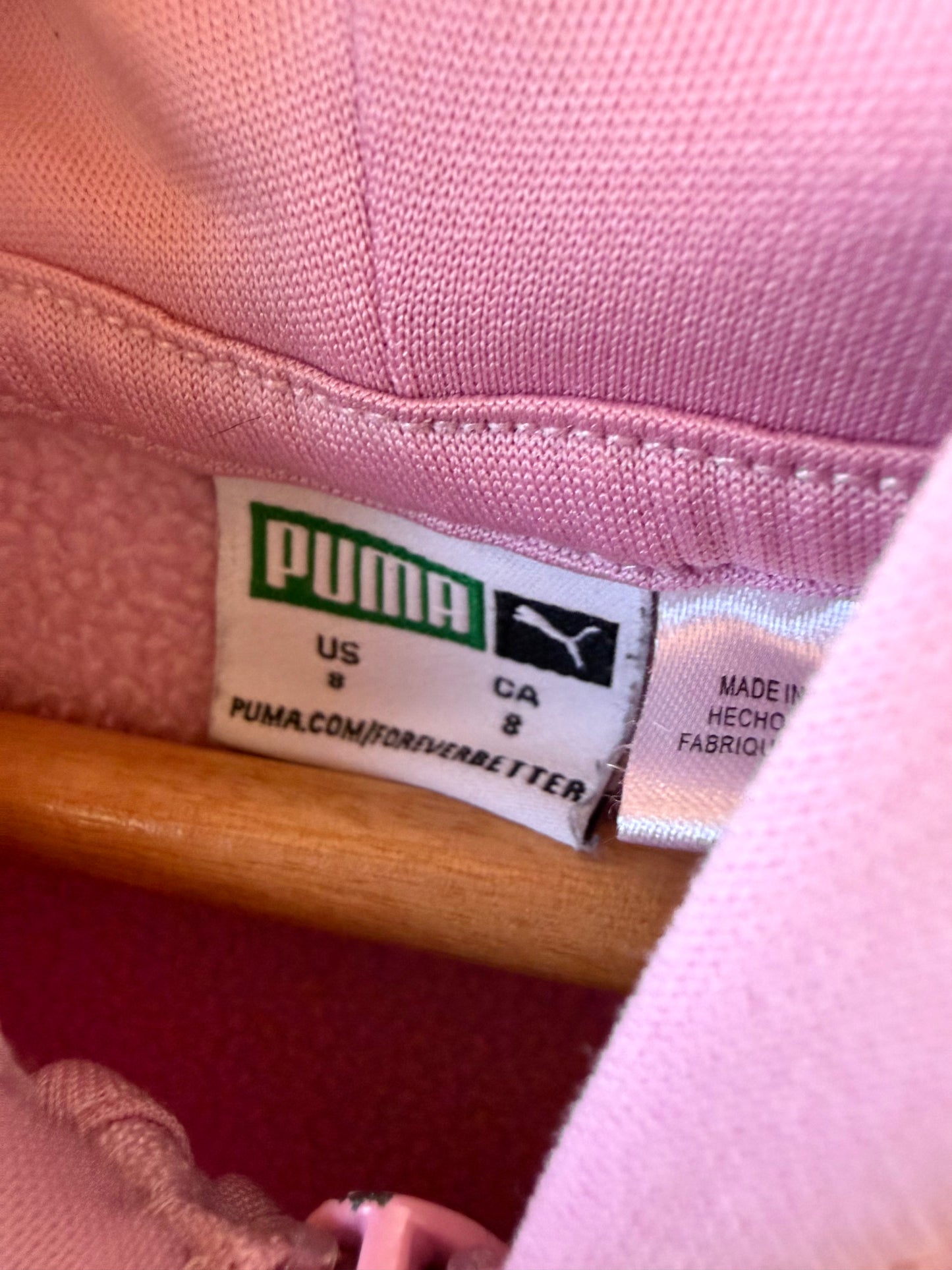 Puma Pink Hoodie / 8 years