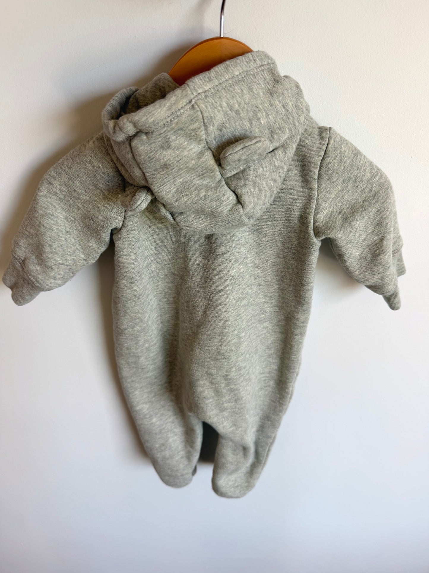 Gap Grey Hood Jumpsuit / 0-3m