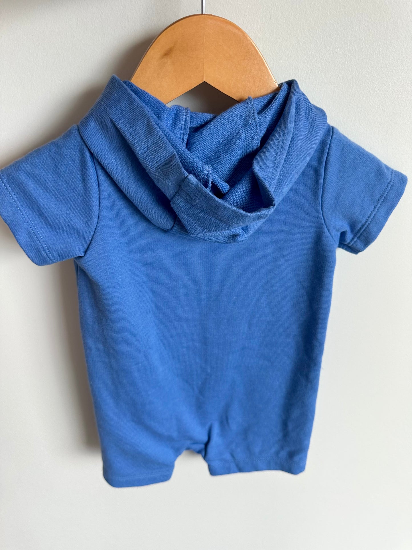 Good Vibes Hooded Romper / 9m