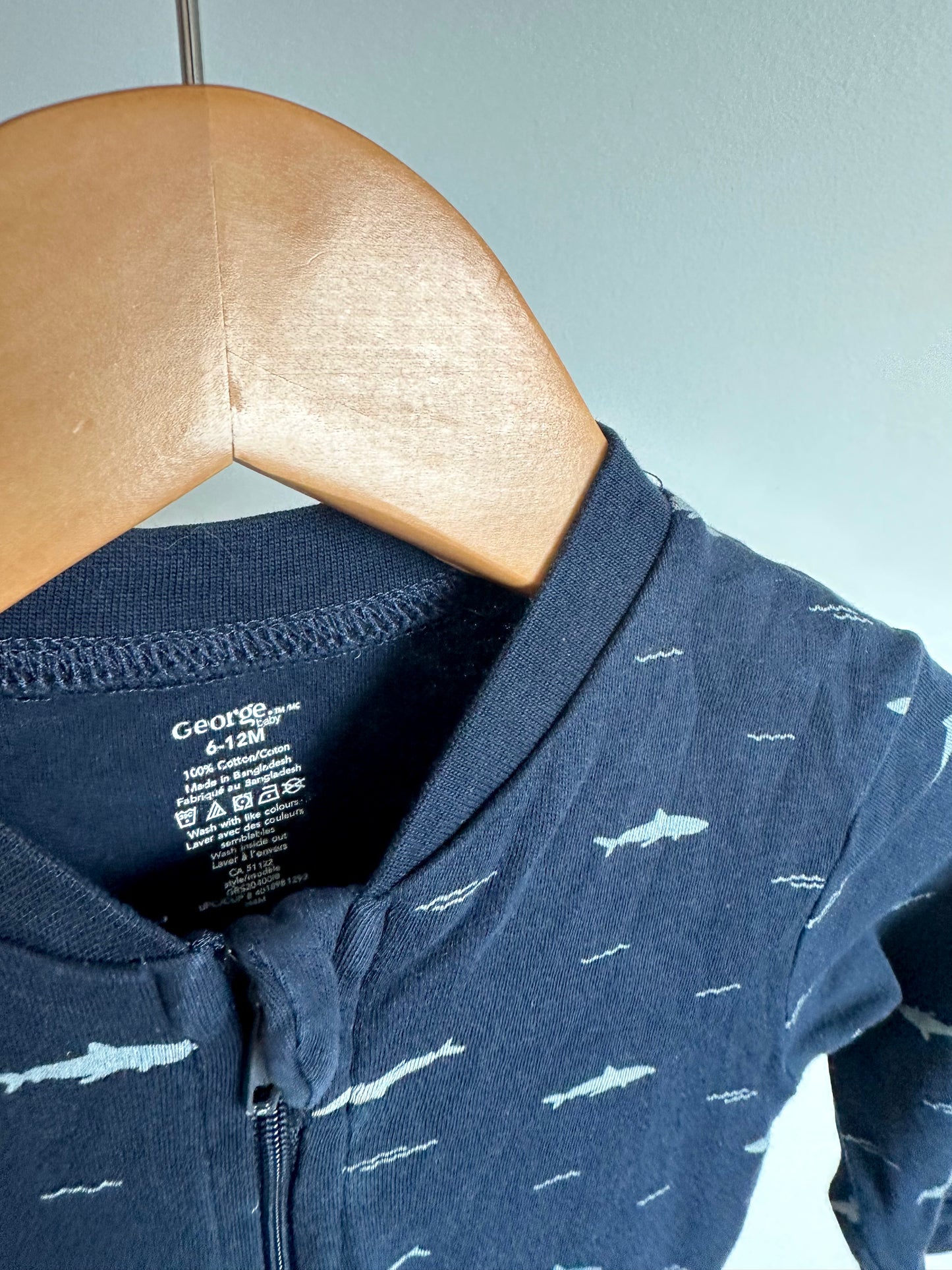 Blue Sharks Sleeper / 6-12m