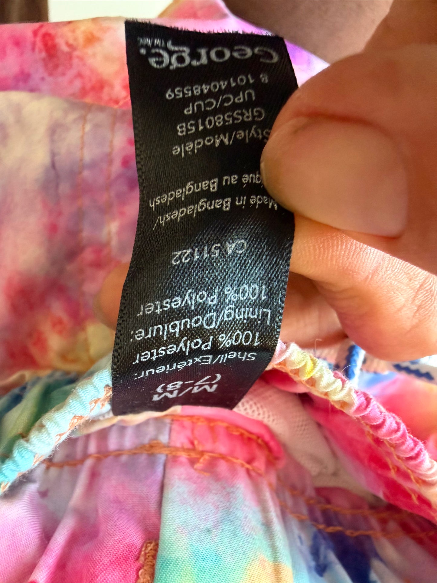 Tie Dye Drawstring Swim Shorts / 7-8 years