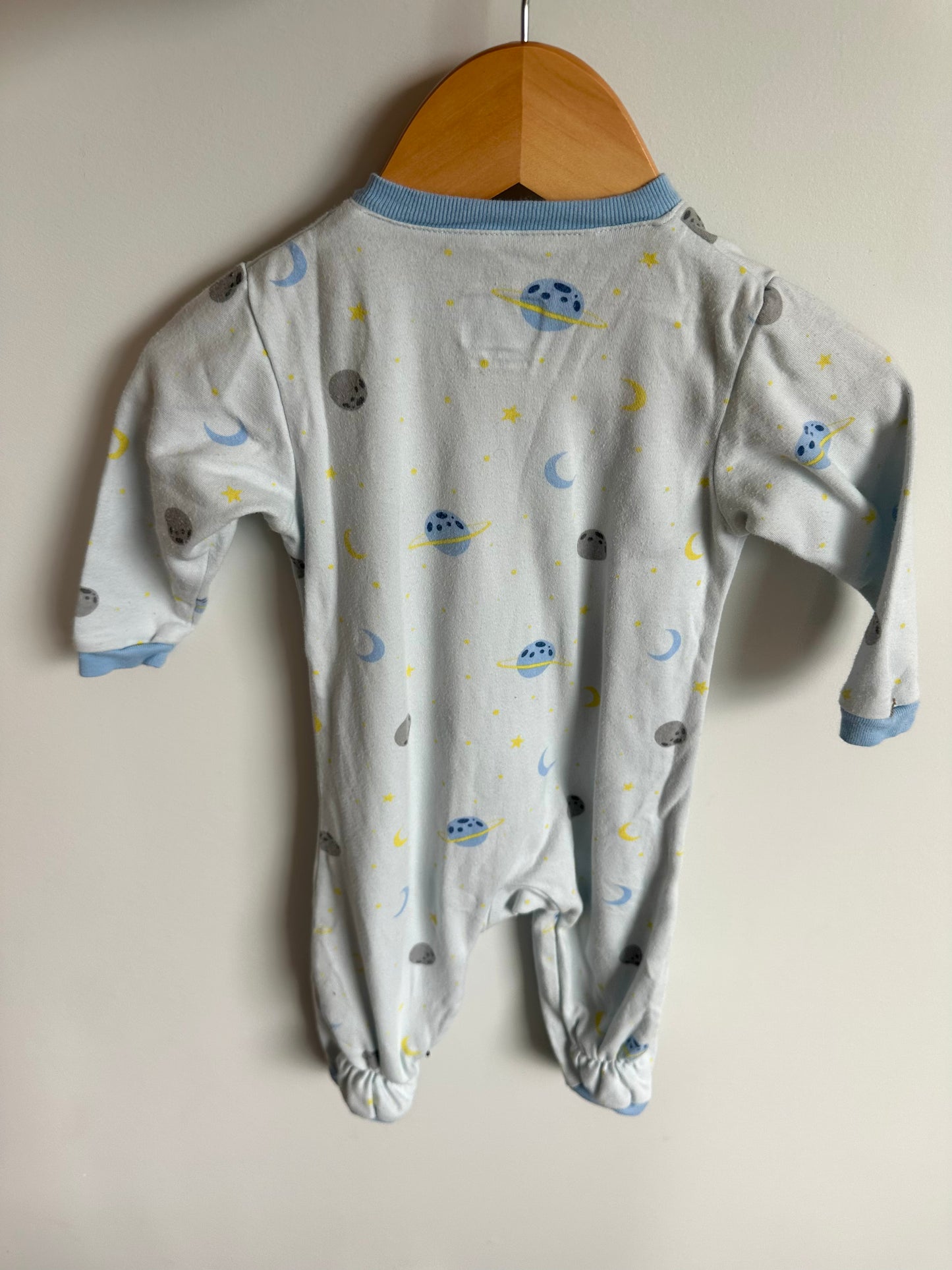 Blue Astronaut Zip Sleeper / 6m