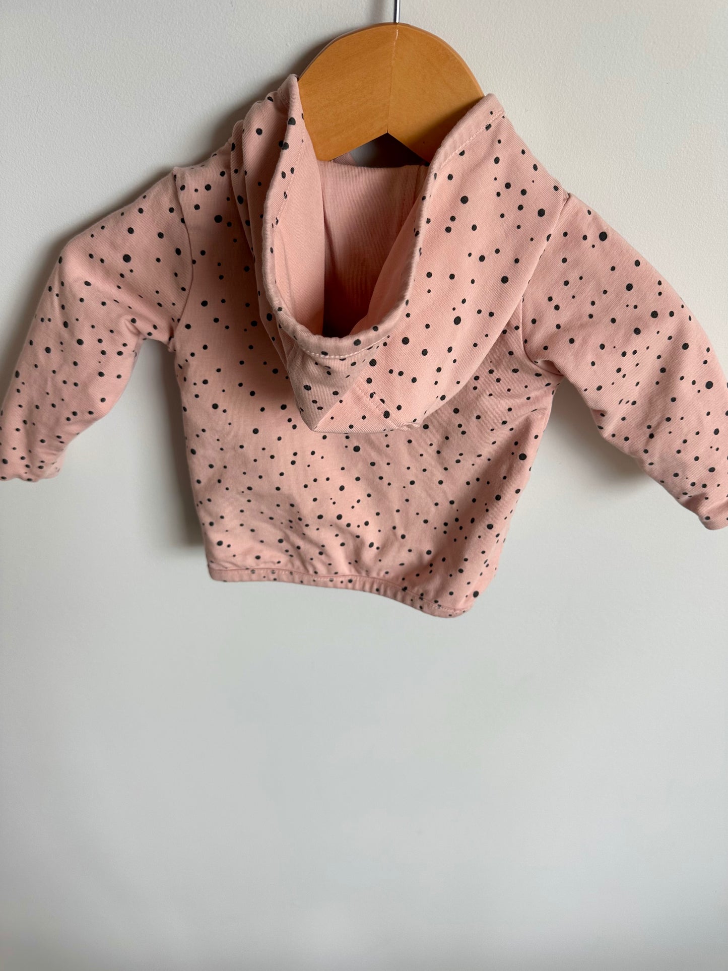 Noppies Pink Dotted Hoodie / 3m