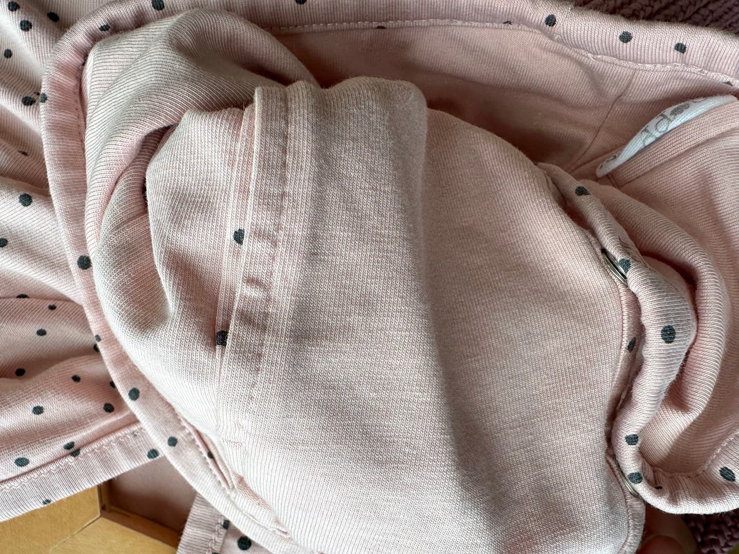 Noppies Pink Dotted Hoodie / 3m