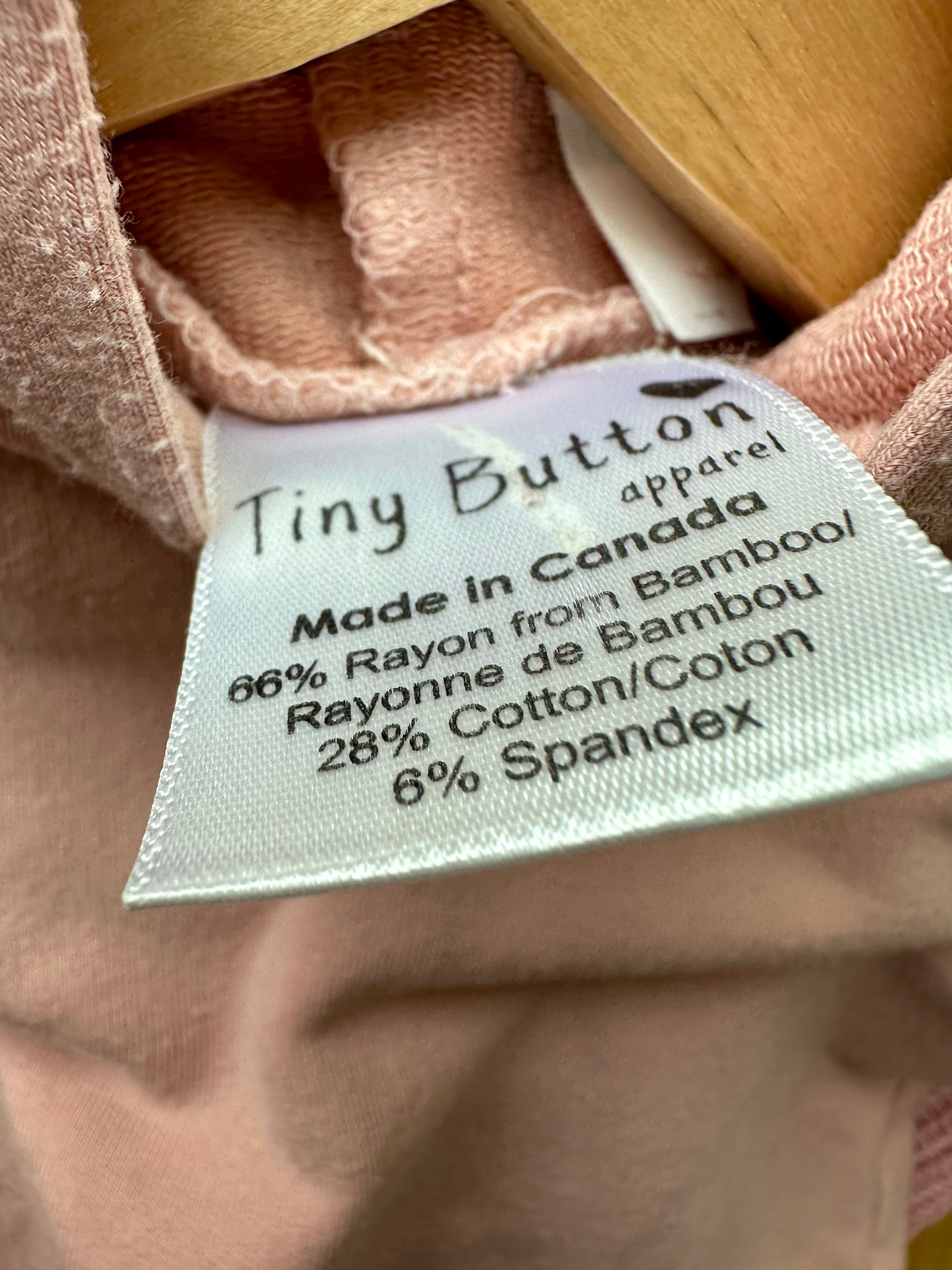TBA Pink Bamboo Hoodie / 0-6m