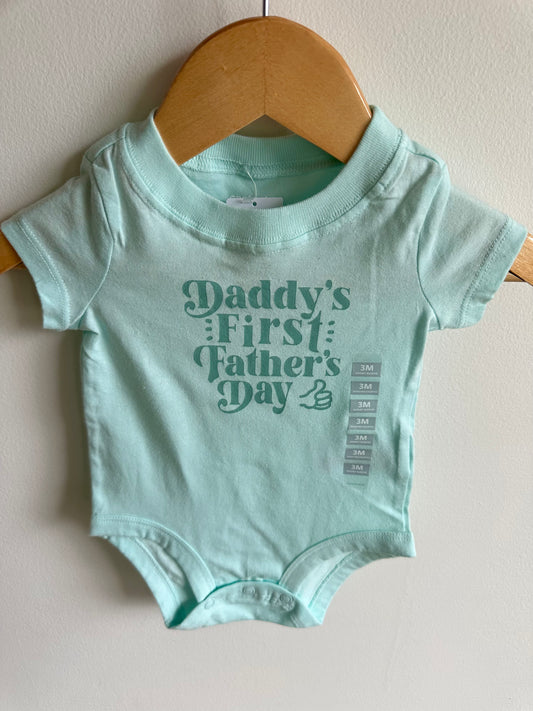 Daddy's First Father's Day Bodysuit (With Tags) / 3m