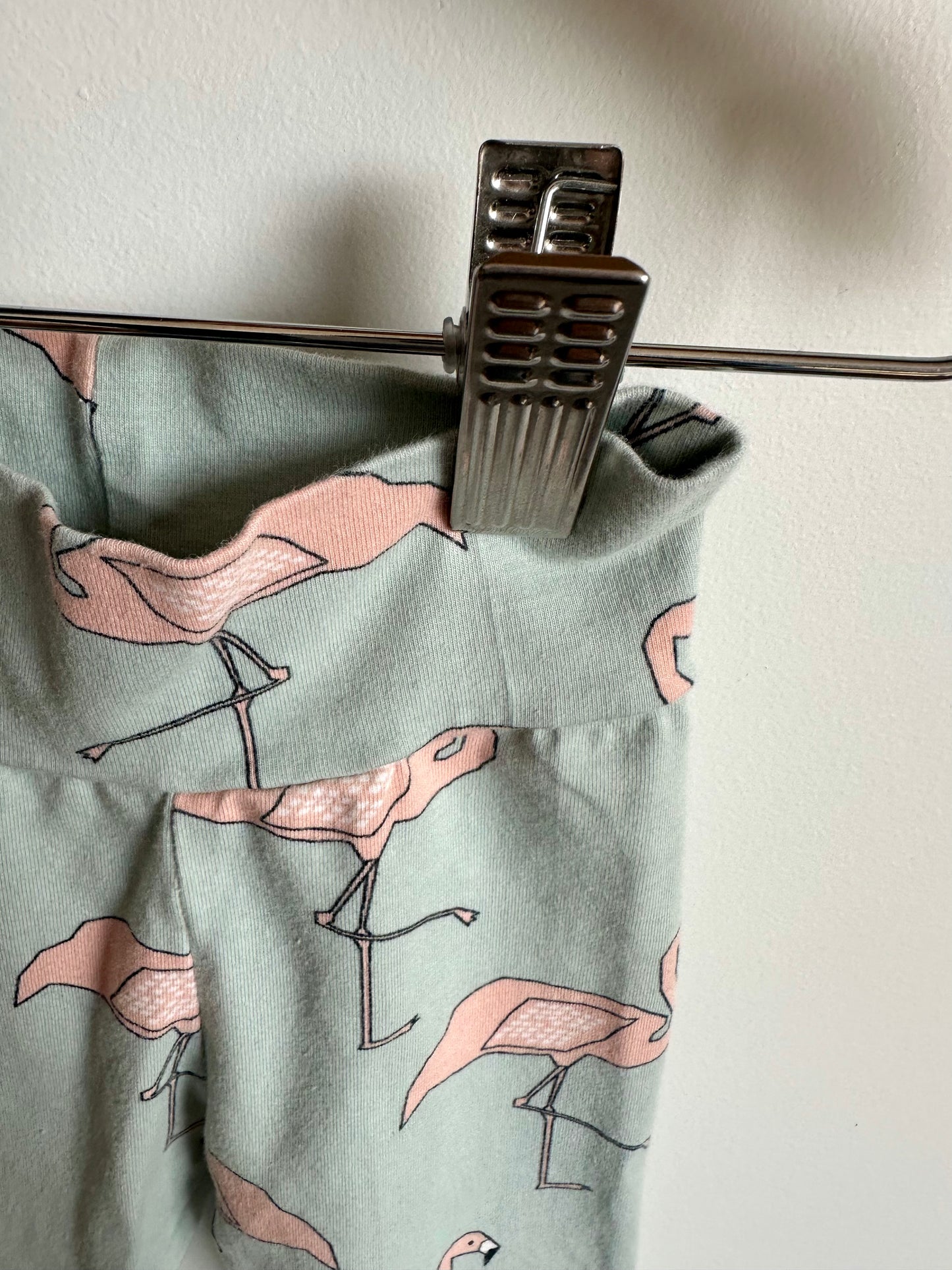 Handcrafted on Vancouver Island Flamingo Leggings / 3-6m