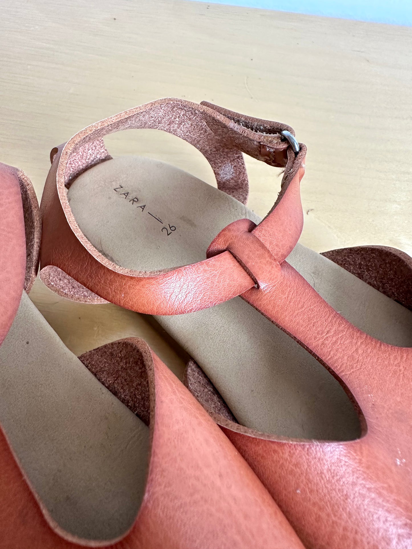 Zara Tan Sandals / Size 9 Toddler