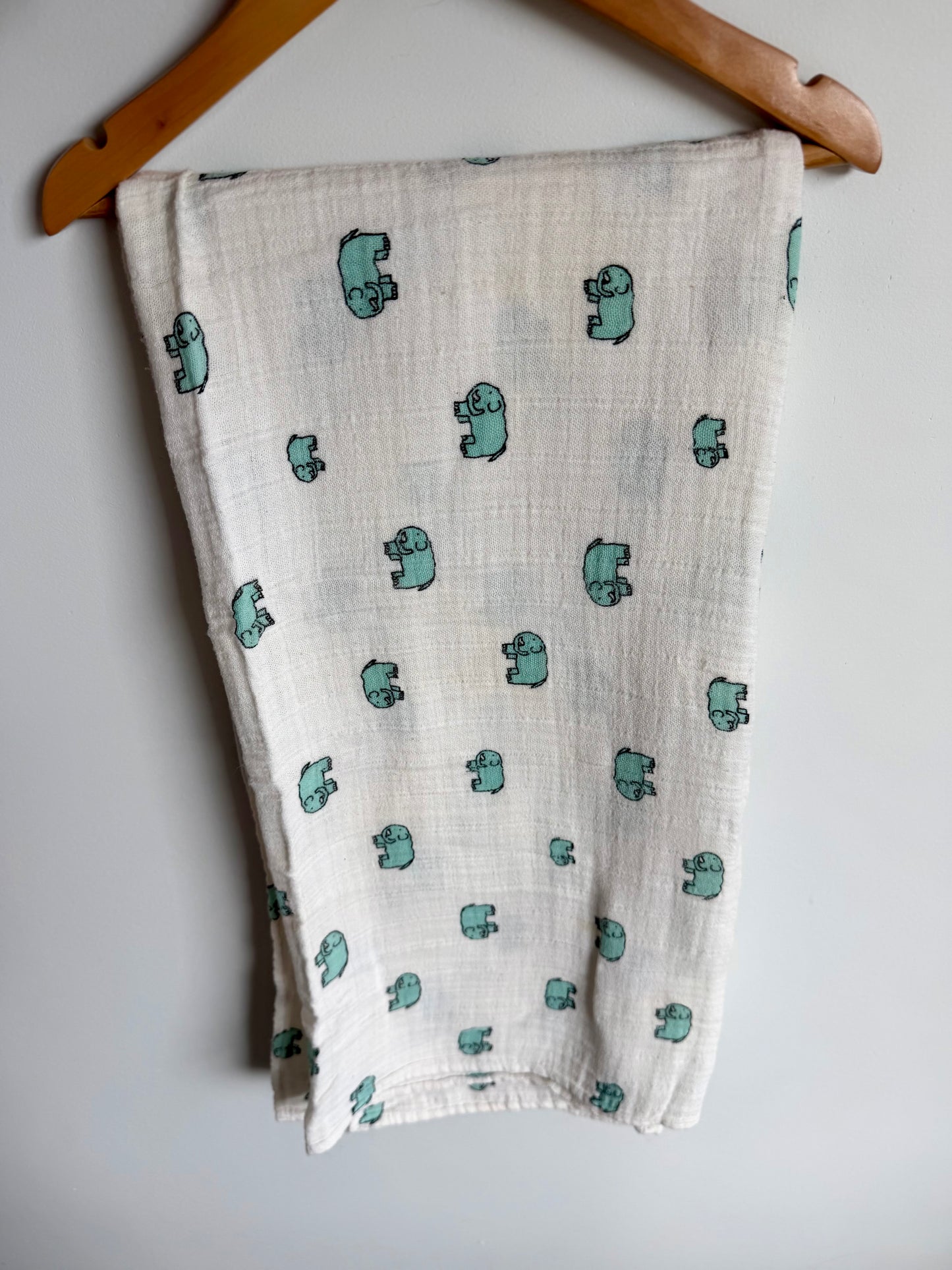 Elephant Receiving Blanket (No Shipping)