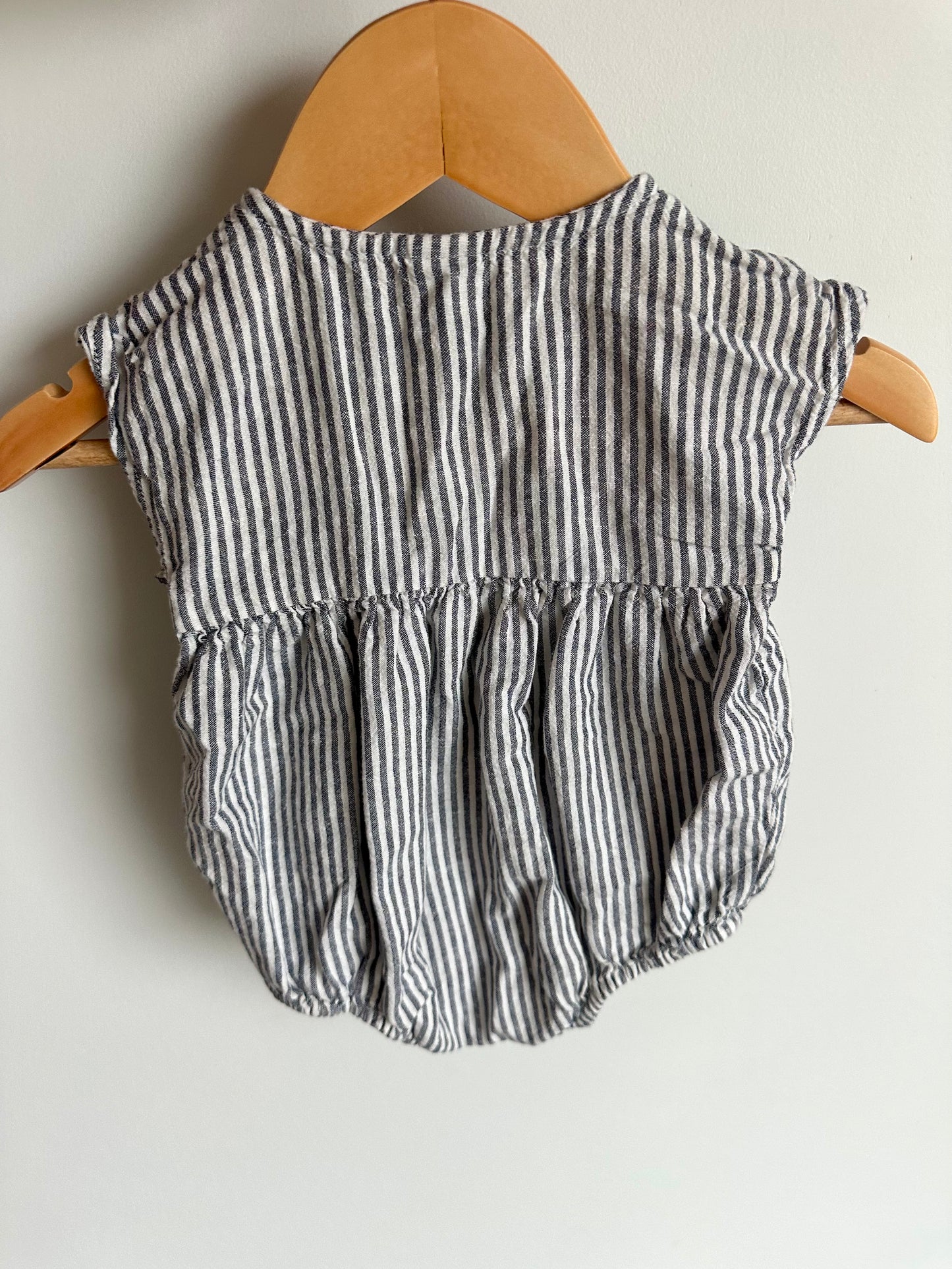 Stripes with Bows Bubble Romper / 3-6m