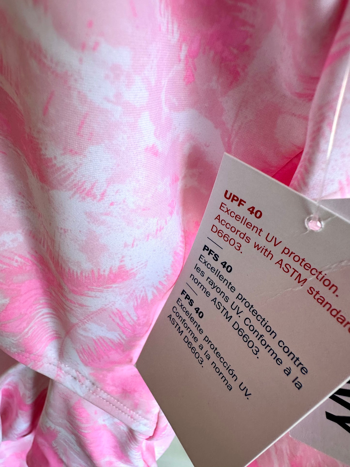 NEW Pink Long Sleeve Swimsuit / 14-16 years
