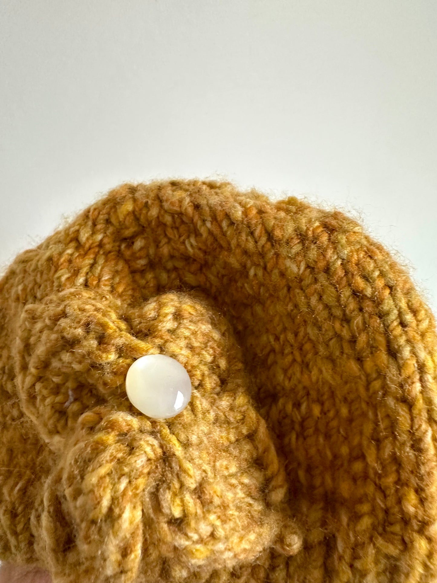 Handmade Flower Knit Toque / 0-3m?