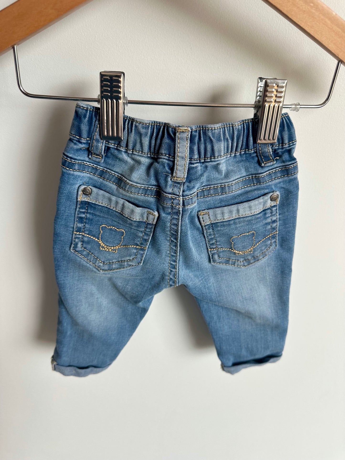 Mayoral Jeans with Teddy Bear Pockets / 1-2m