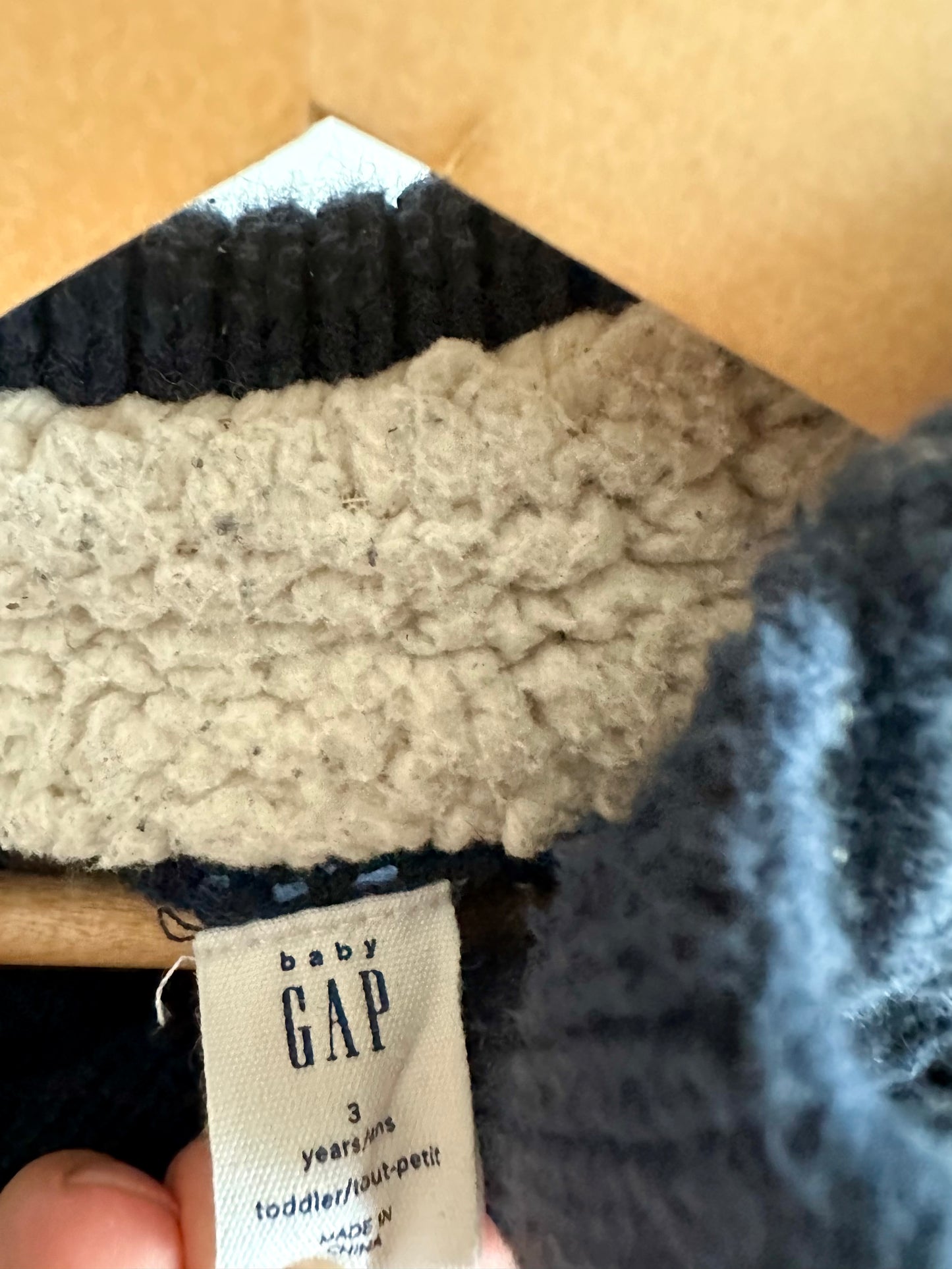 Navy Crable Knit Sweater / 3T