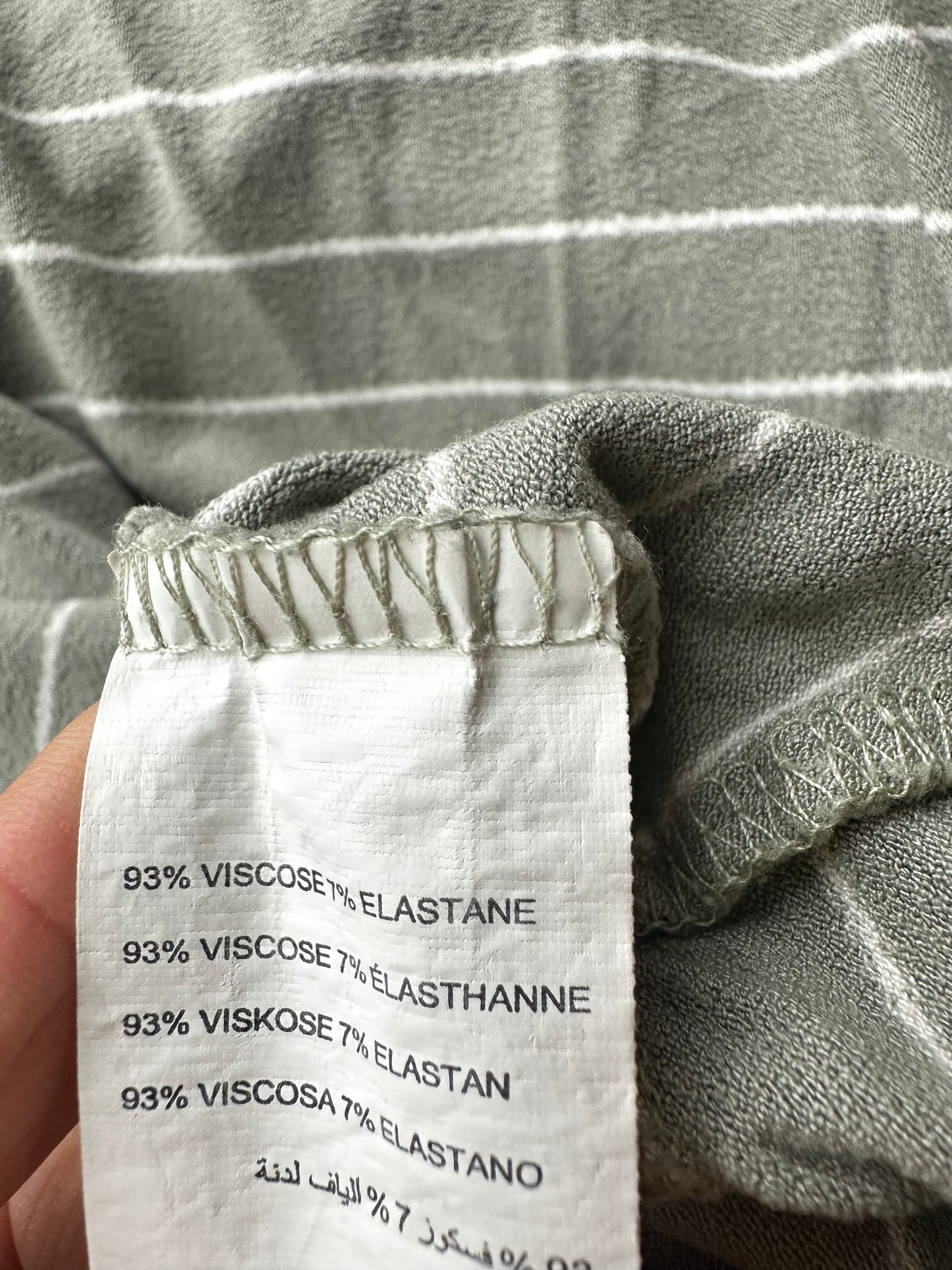 Thyme Striped Maternity T-shirt / Medium