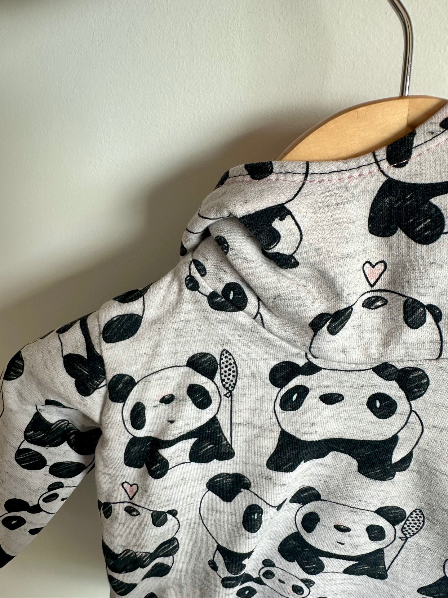 Panda Hoodie / 6-9m