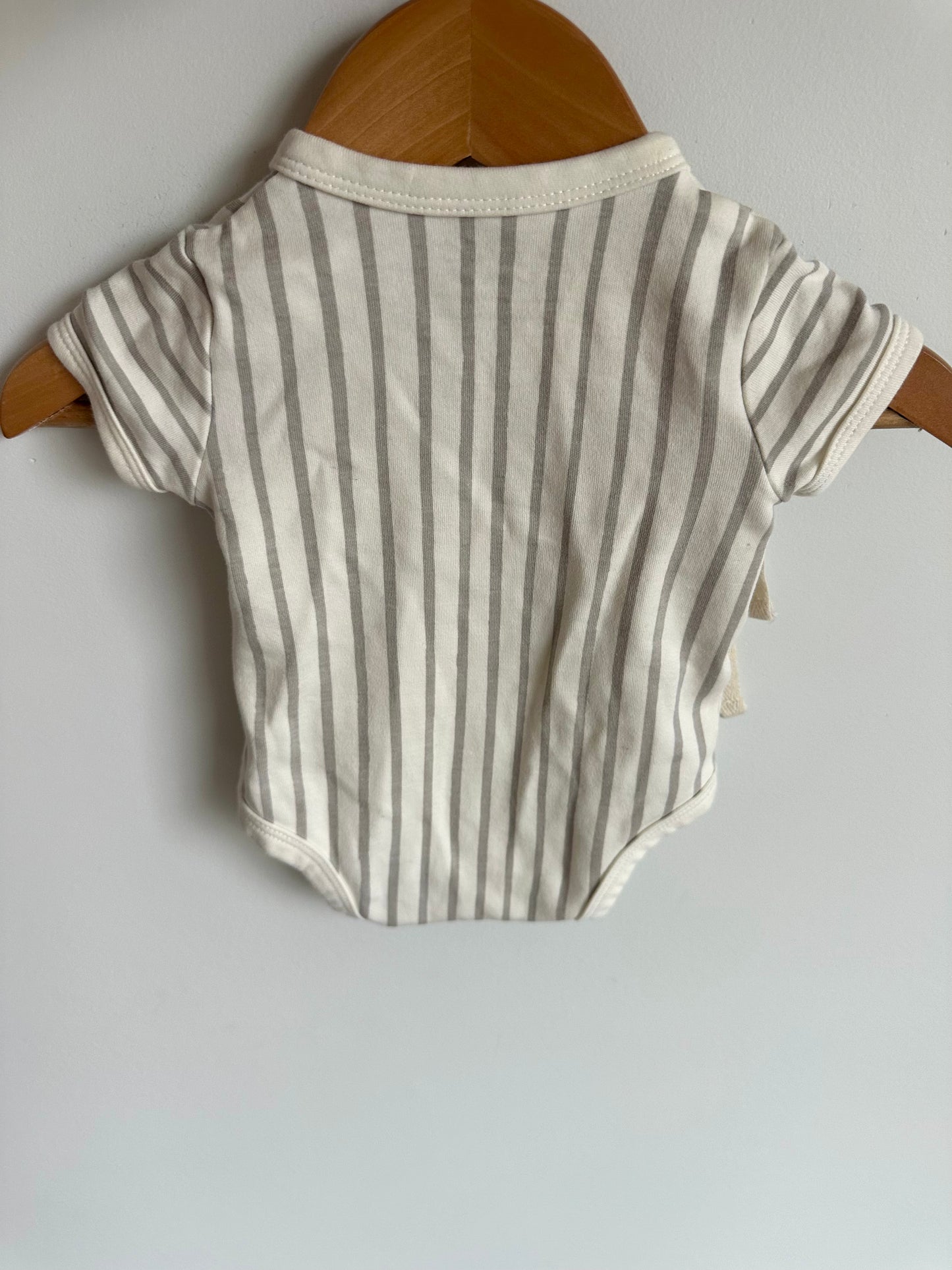 Pehr Striped Wrap Organic Bodysuit / 0-3m