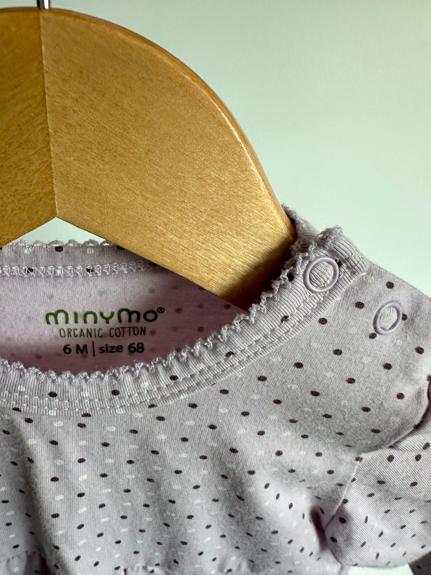 Organic Purple Dotted Jumpsuit / 6m