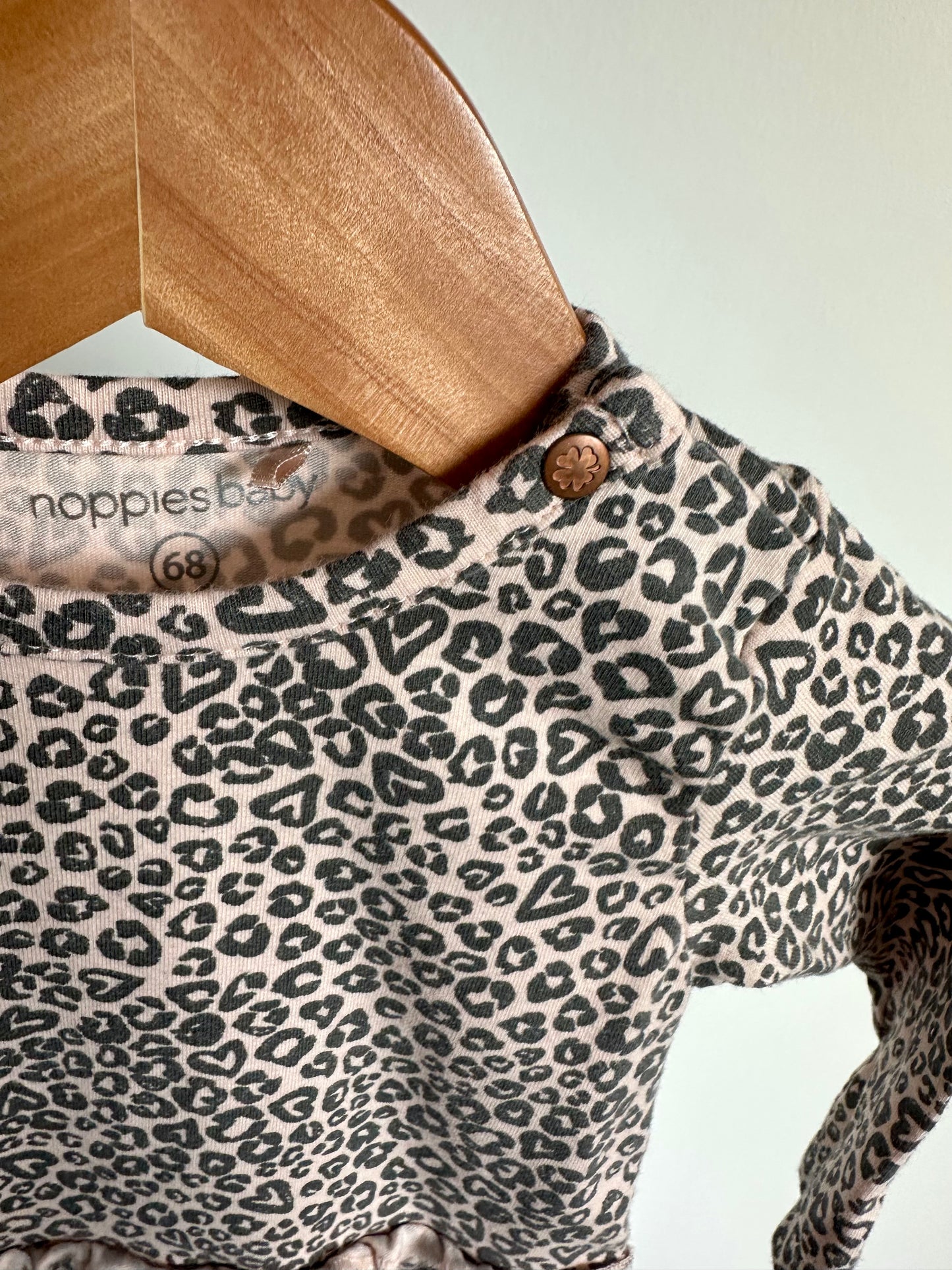 Noppies Animal Print Long Sleeve Dress / 4-6m