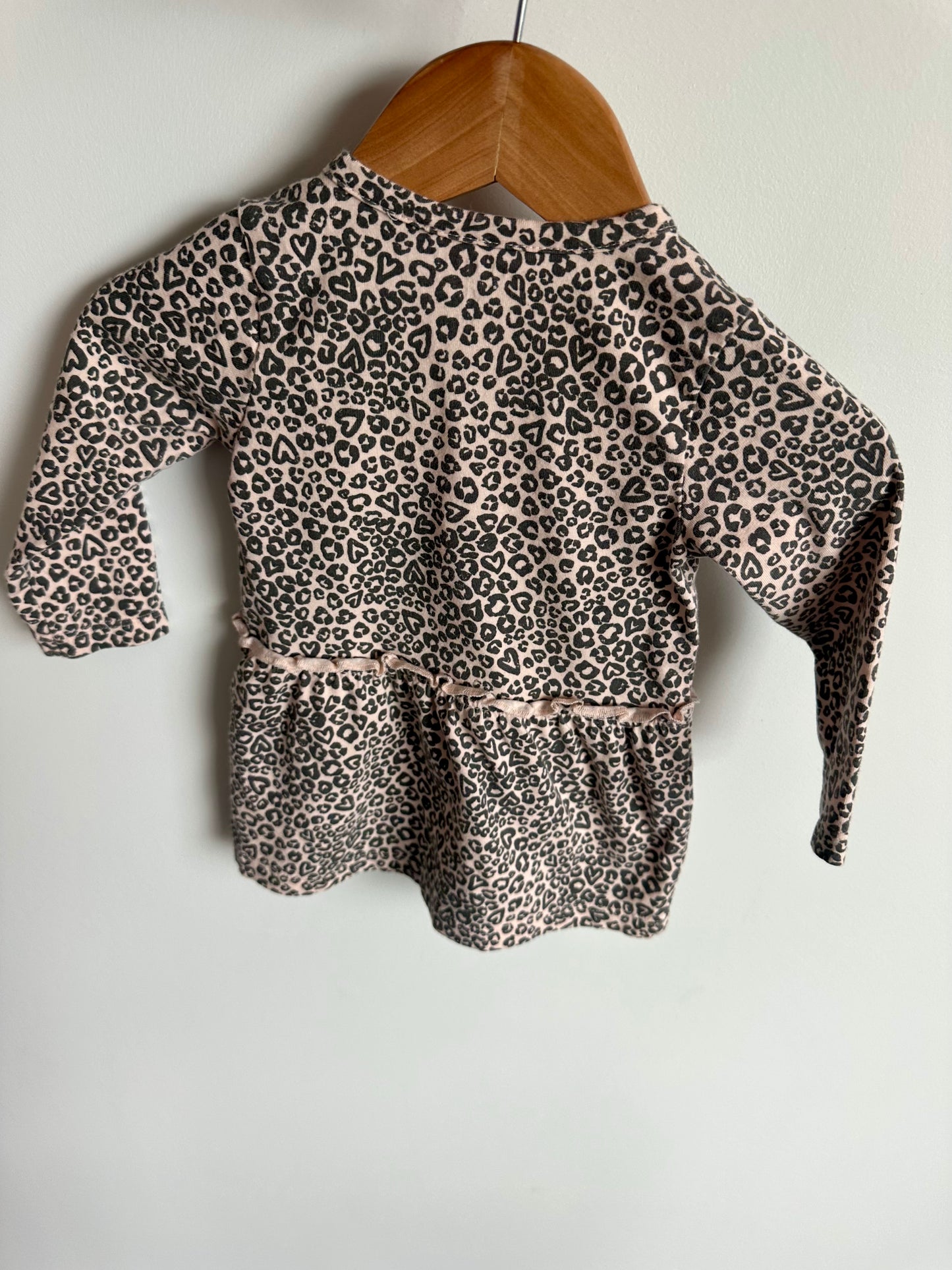 Noppies Animal Print Long Sleeve Dress / 4-6m