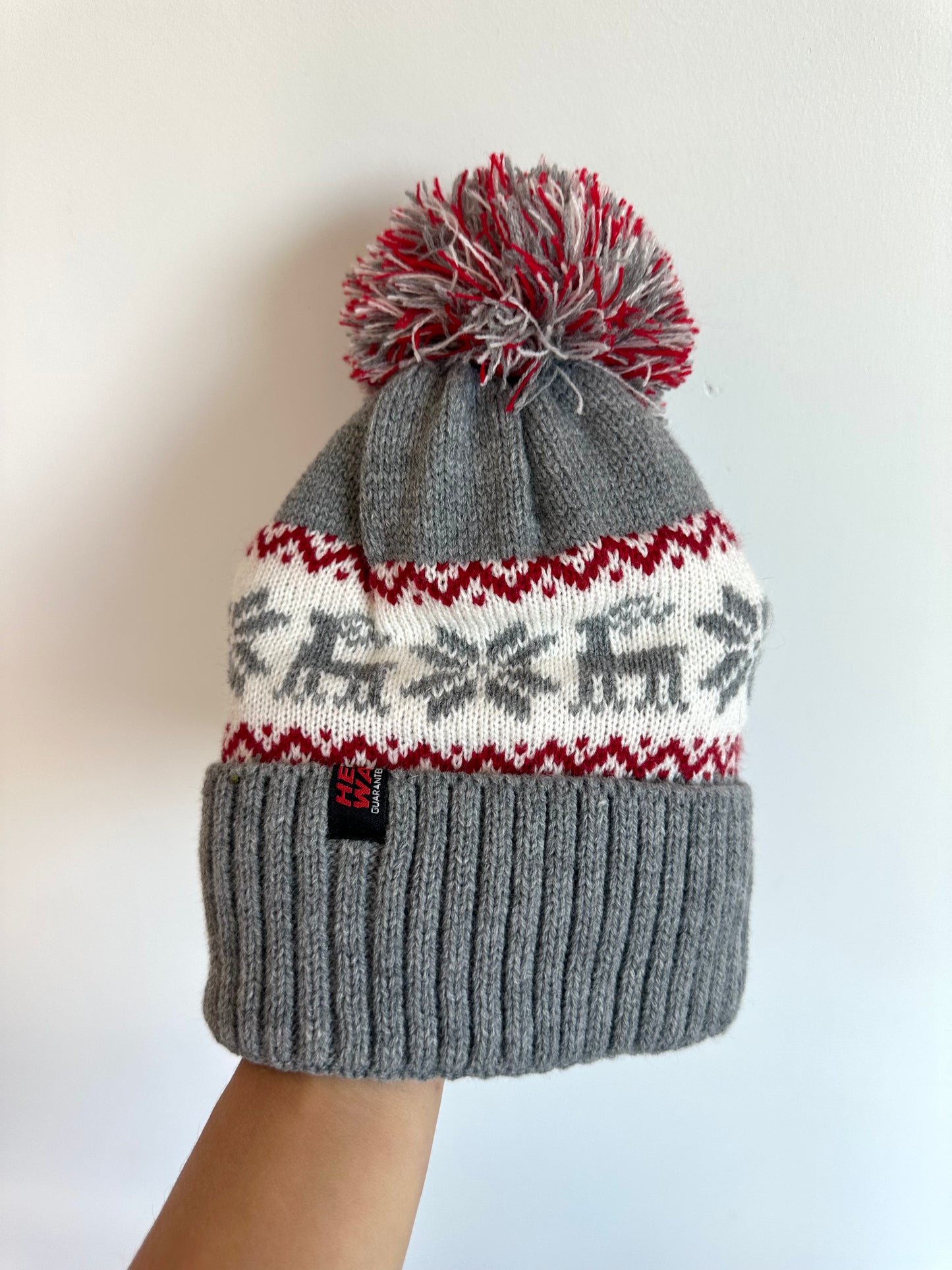 Cozy Grey Toque with Pom Pom / 2-3T