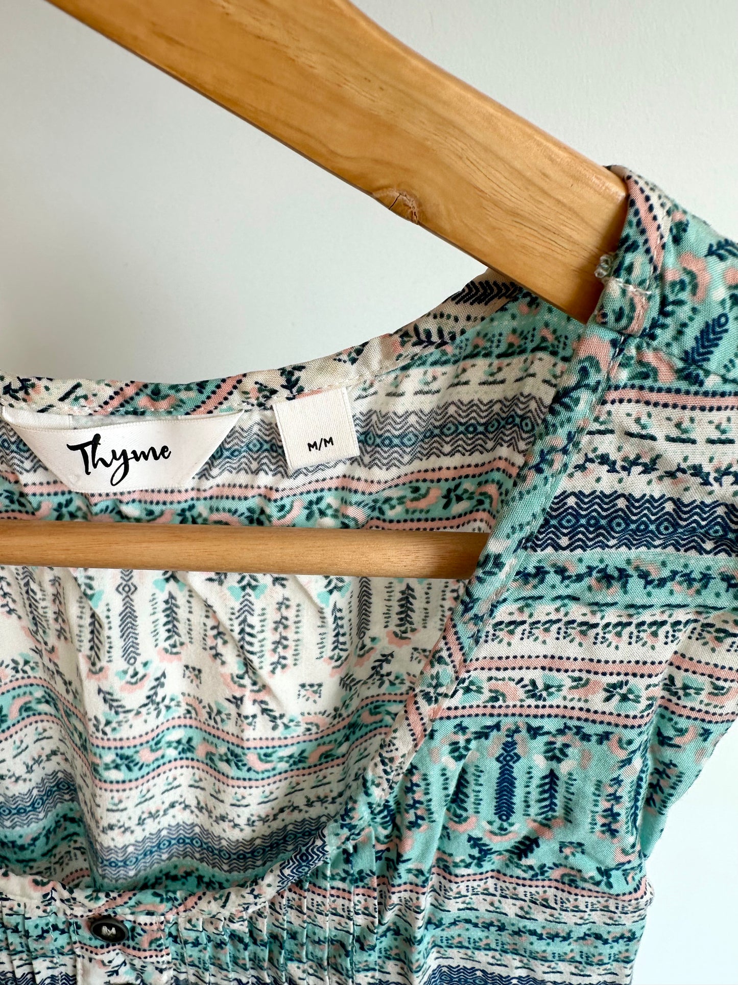 Thyme Patterned Tank / Medium