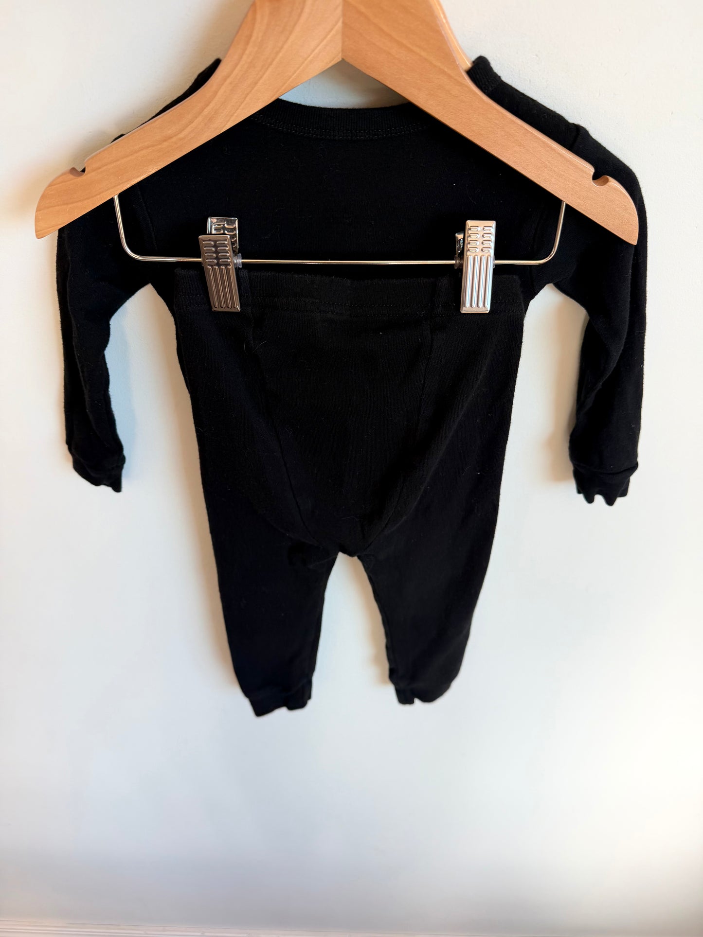 Black Skeleton Glow in the Dark PJ Set / 12-18m