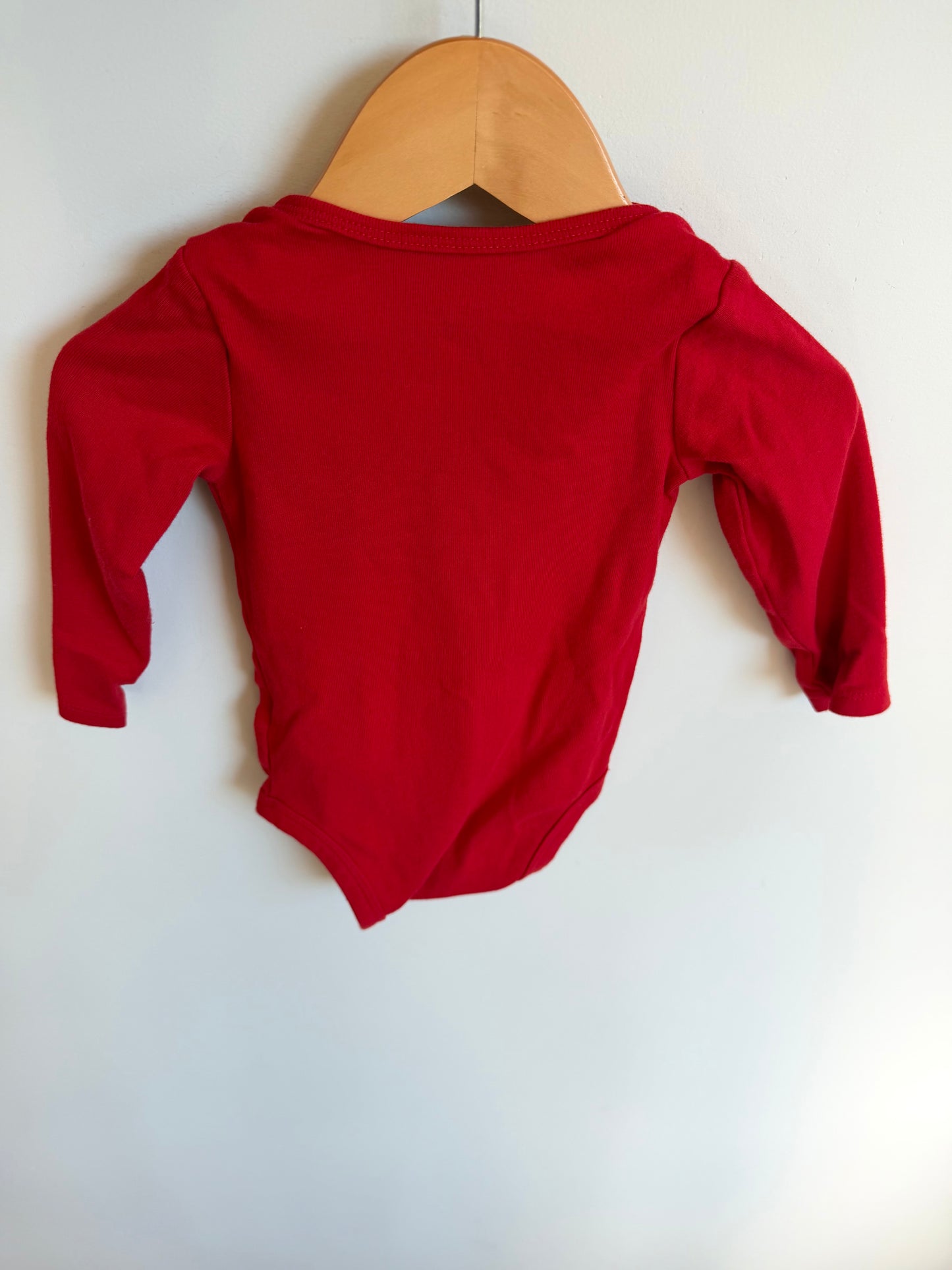 My Very First Christmas Santa + Reindeer Bodysuit / 12m