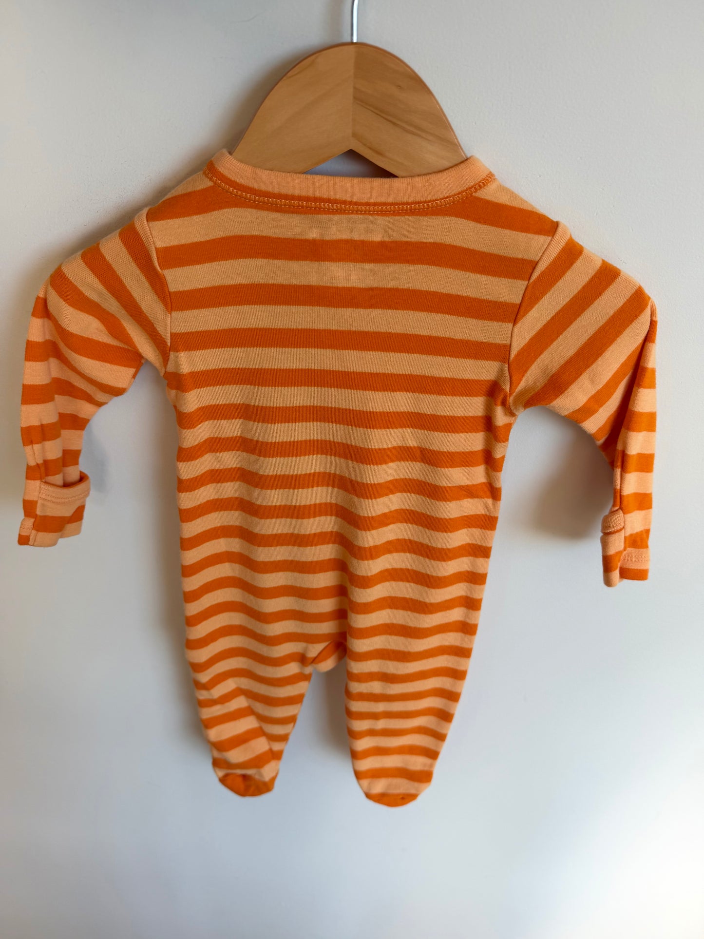 Striped Pumpkin Sleeper / 3-6m