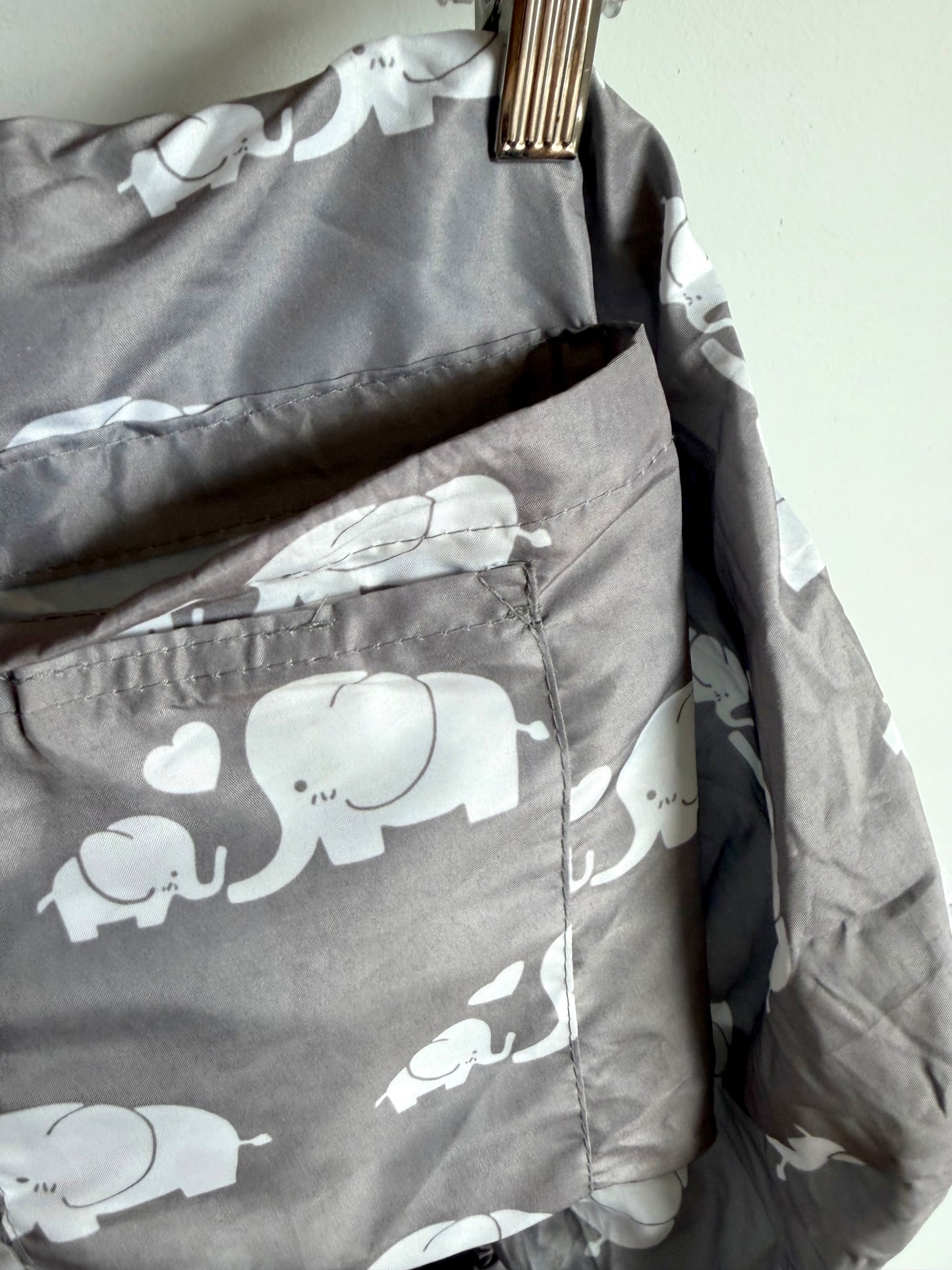 Grey Elephant Shopping Cart Cover