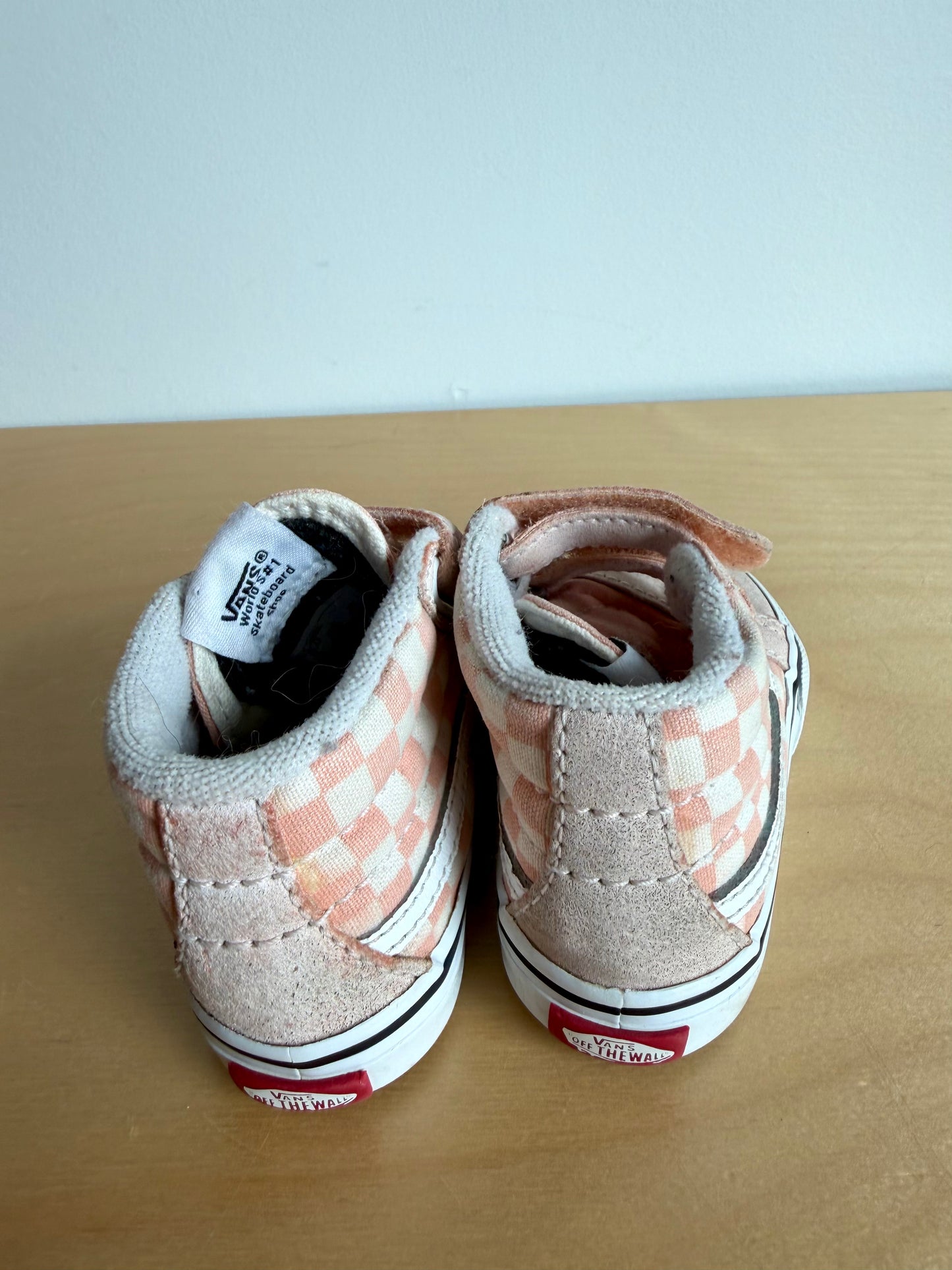 Vans Pink Checkered Shoes / Size 5 Toddler