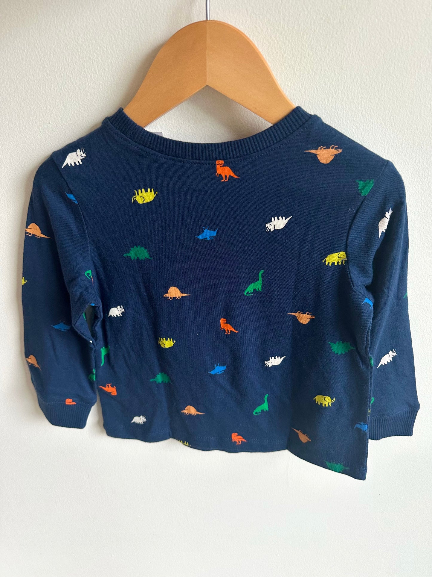 Navy Dino Long Sleeve Top (With Tags) / 2T