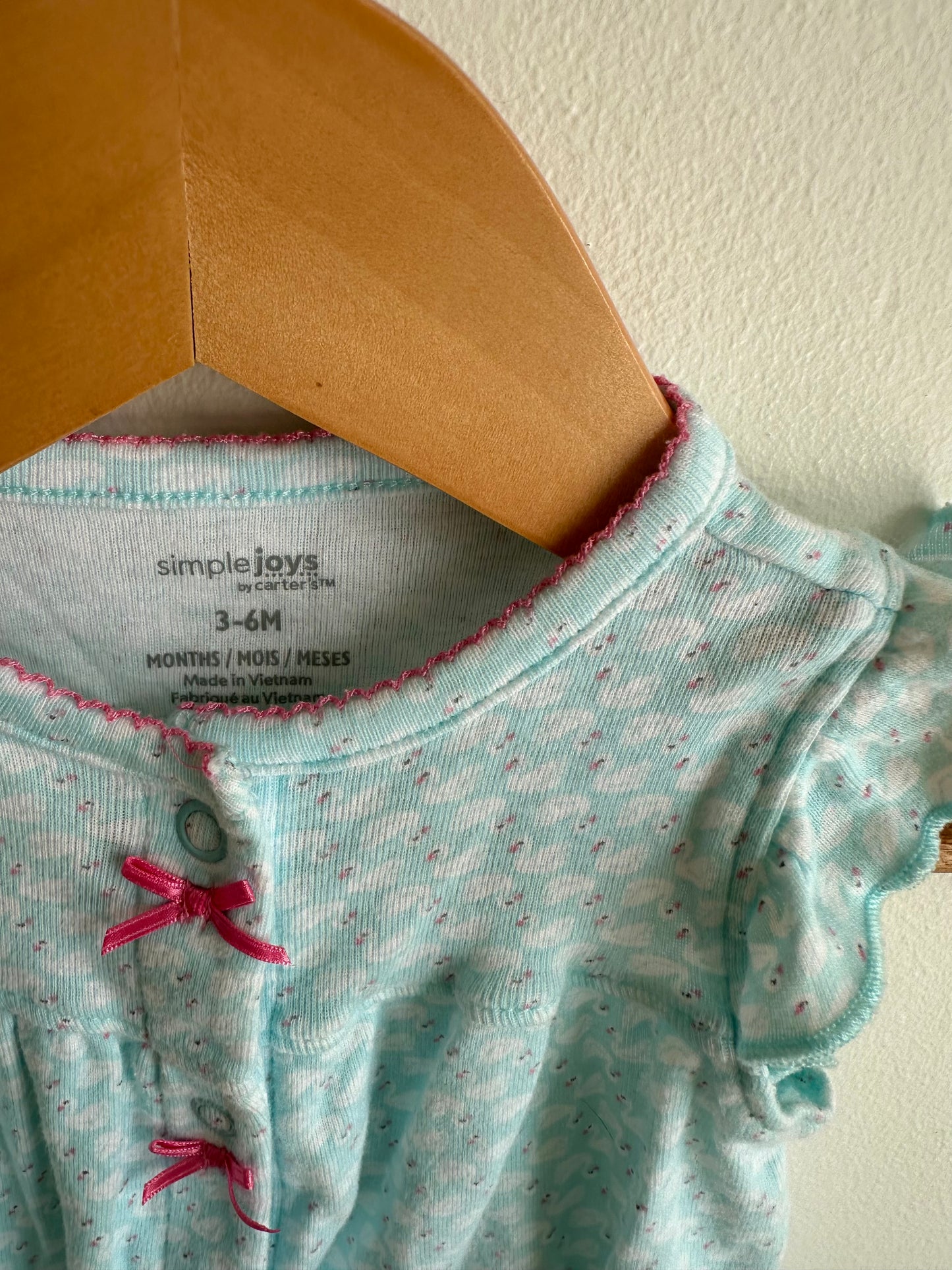 Blue Swan Romper / 3-6m