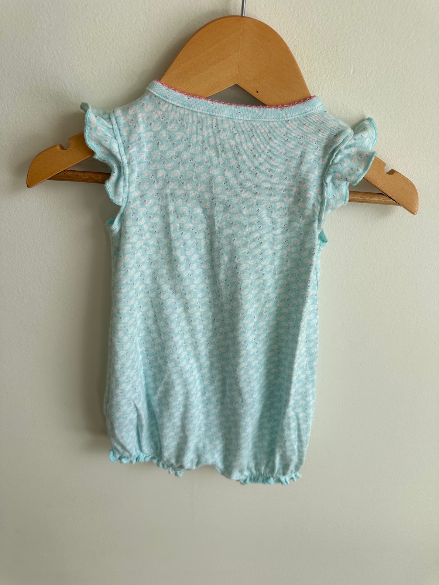 Blue Swan Romper / 3-6m