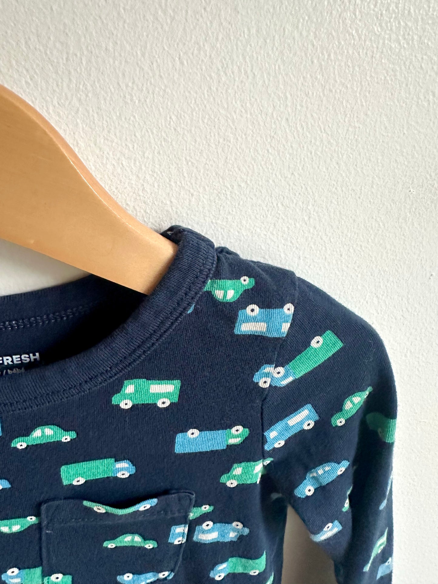 Vehicles Navy Long Sleeve Top / 18-24m