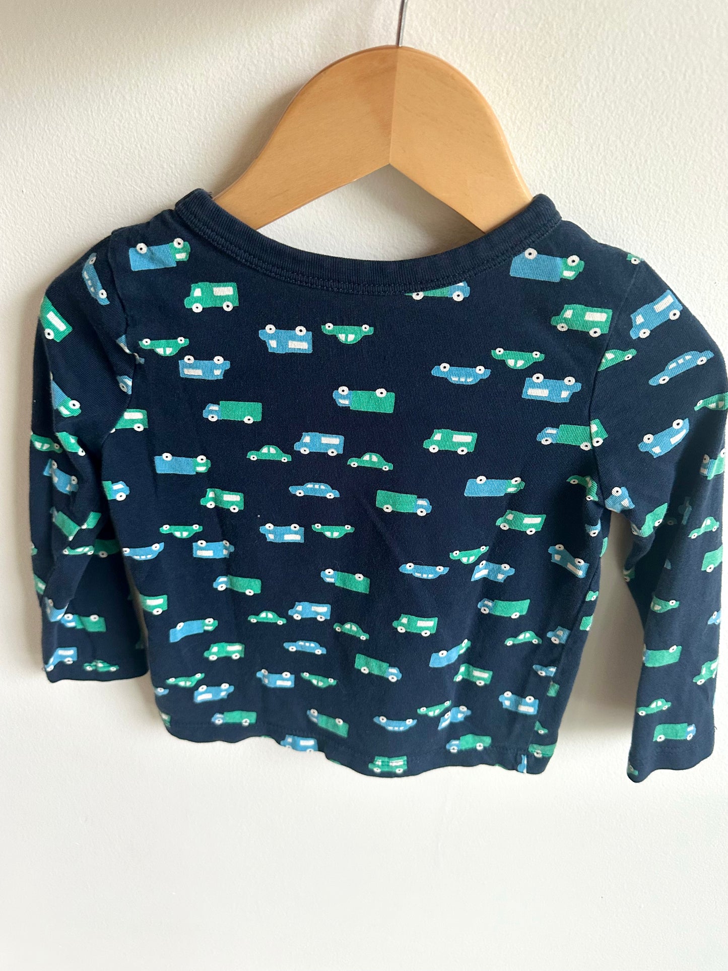 Vehicles Navy Long Sleeve Top / 18-24m