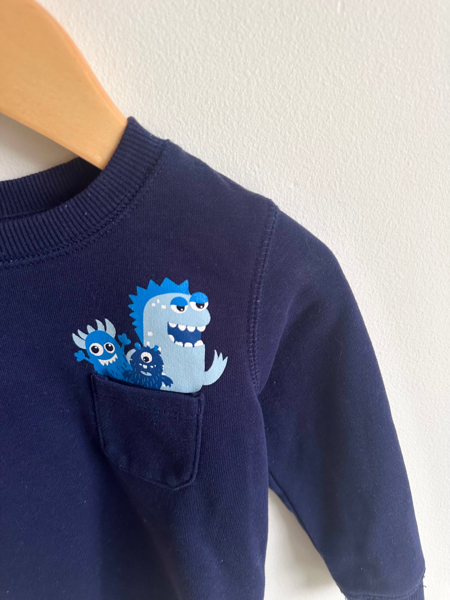 Monster Pocket Crewneck / 18-24m