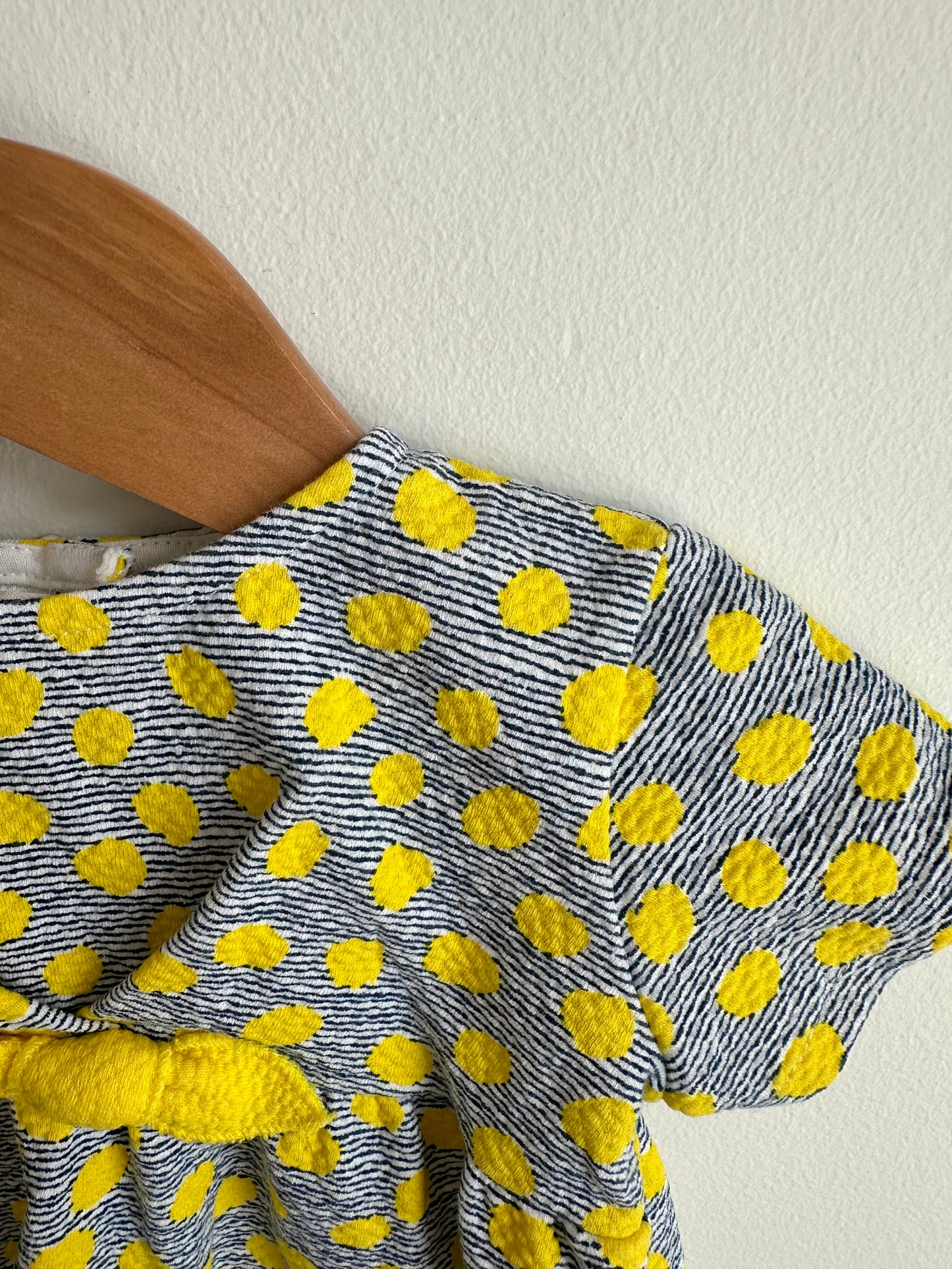 Zara Yellow Dot Dress / 3-6m