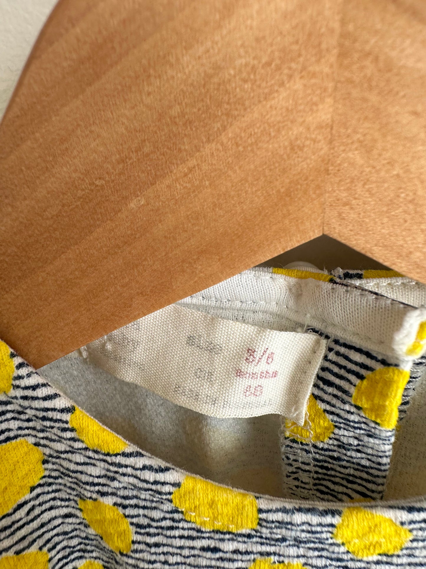 Zara Yellow Dot Dress / 3-6m