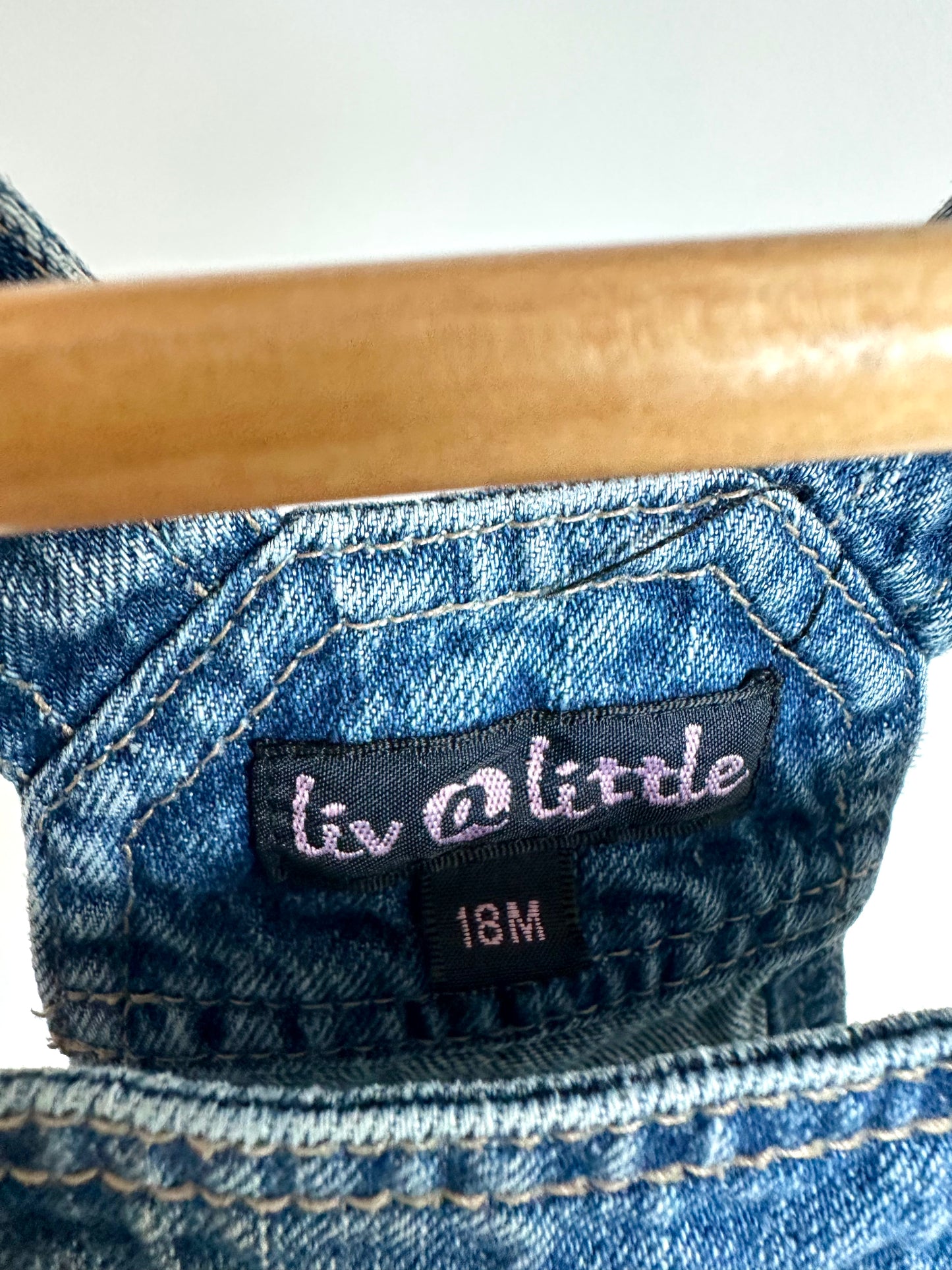 Denim Overall Dress / 18m