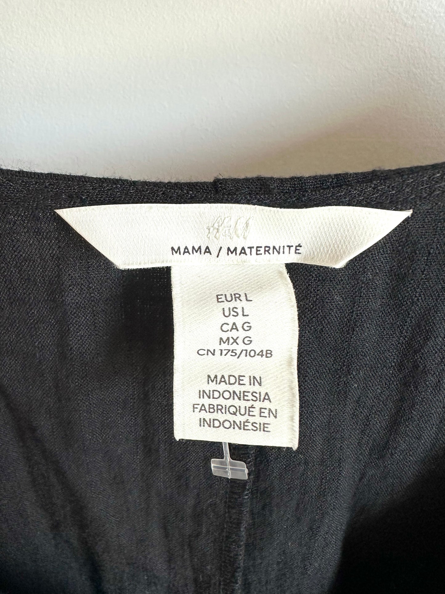 H&M Black Wrap Maternity Dress / Large