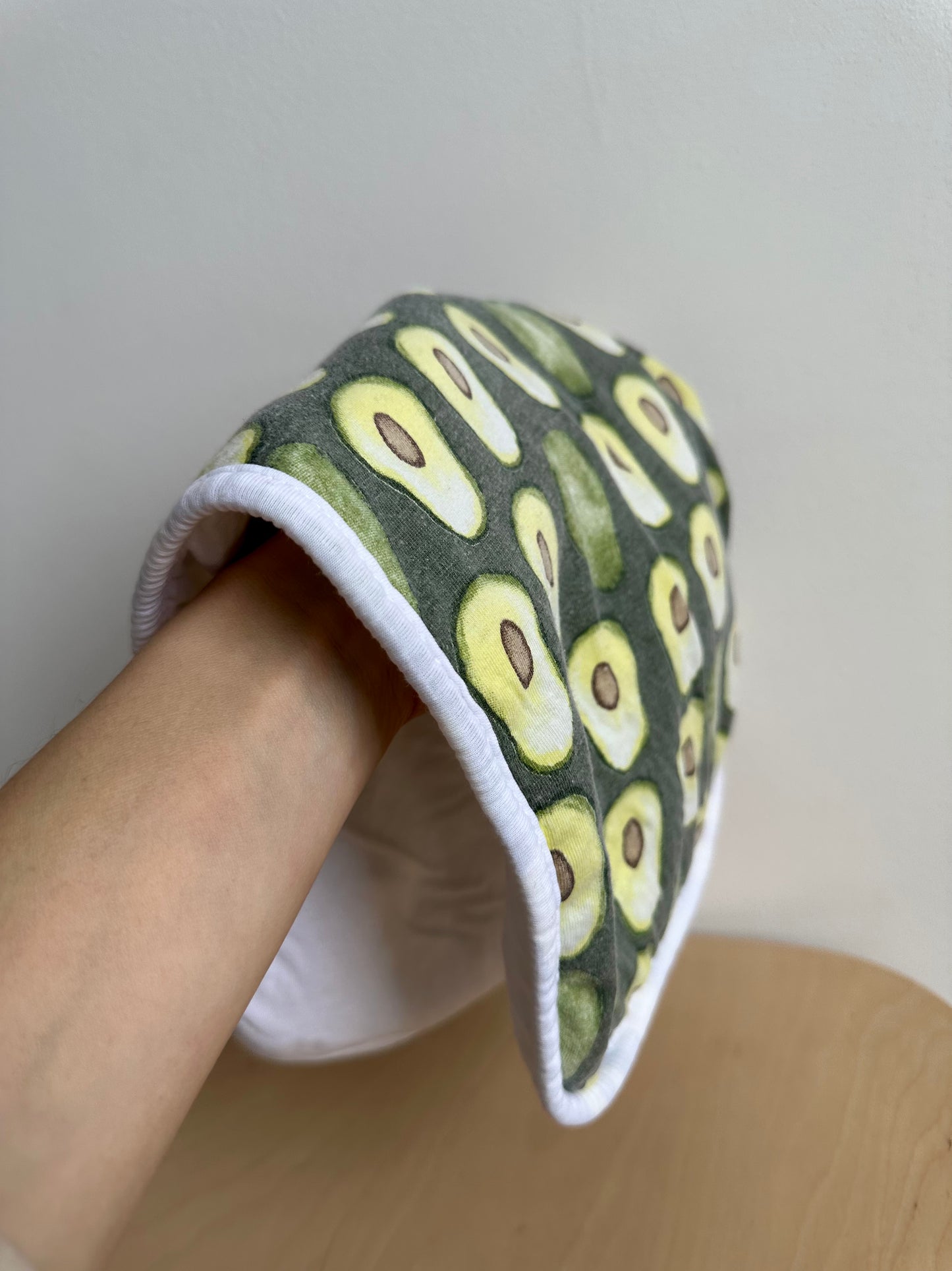 Copper Pearl Avocado Burp Cloth