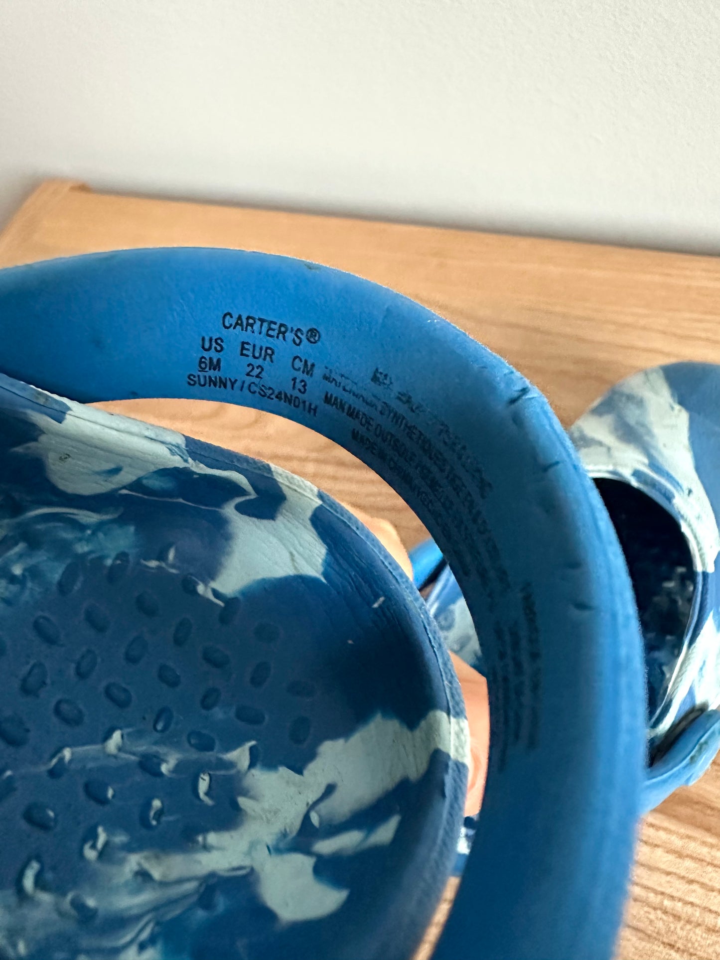 Blue White Sandals (PLAY) / Size 6 Toddler (No Shipping)