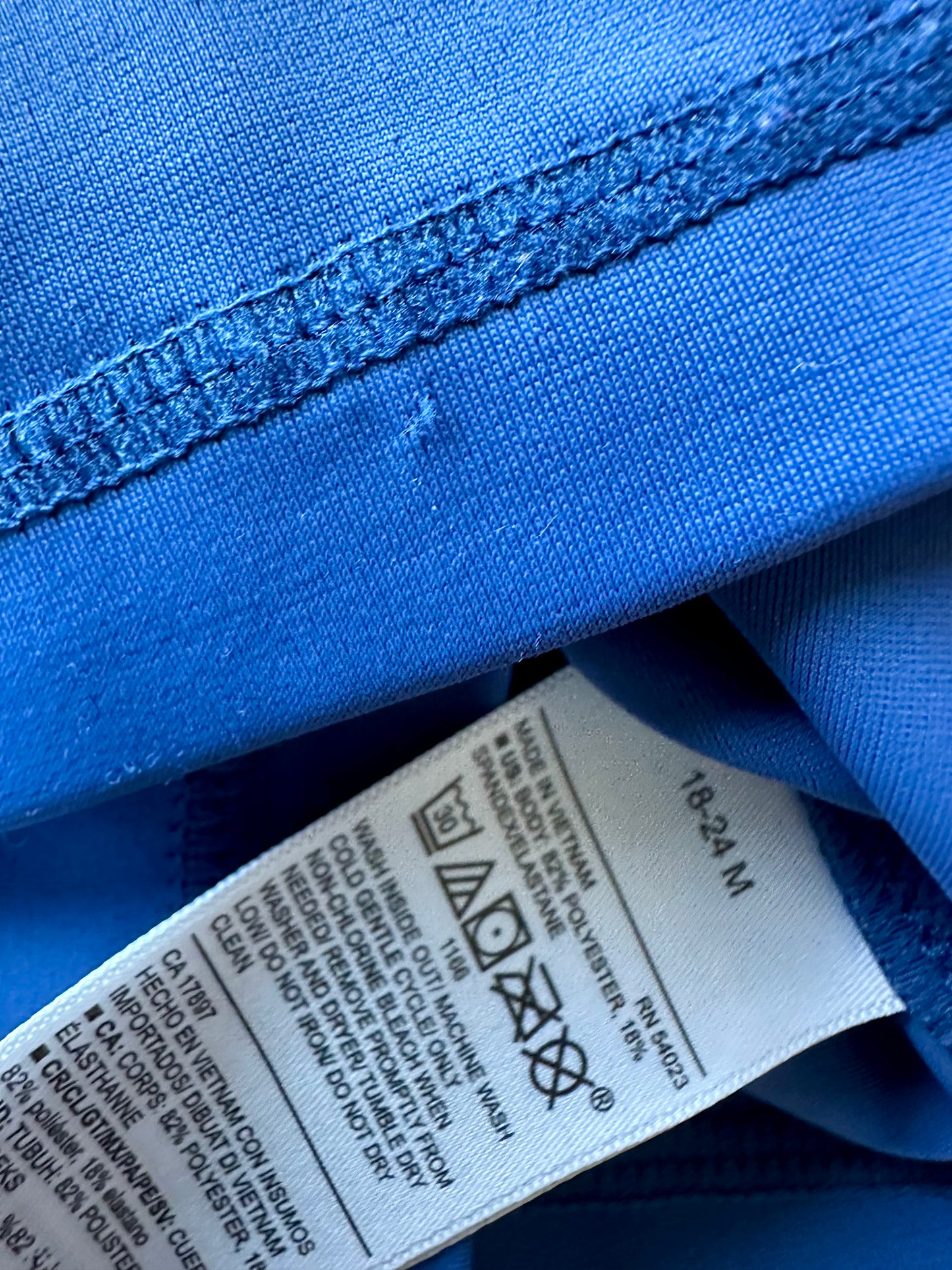 Blue Swim Top / 18-24m