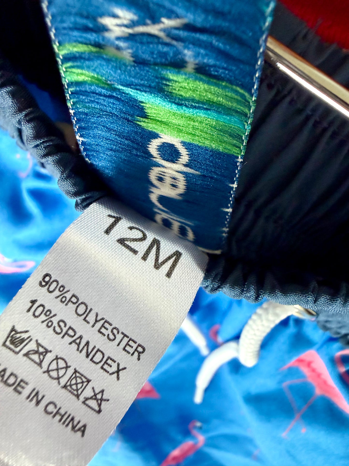 Blueberry Bay Flamingo Swim Shorts / 12m