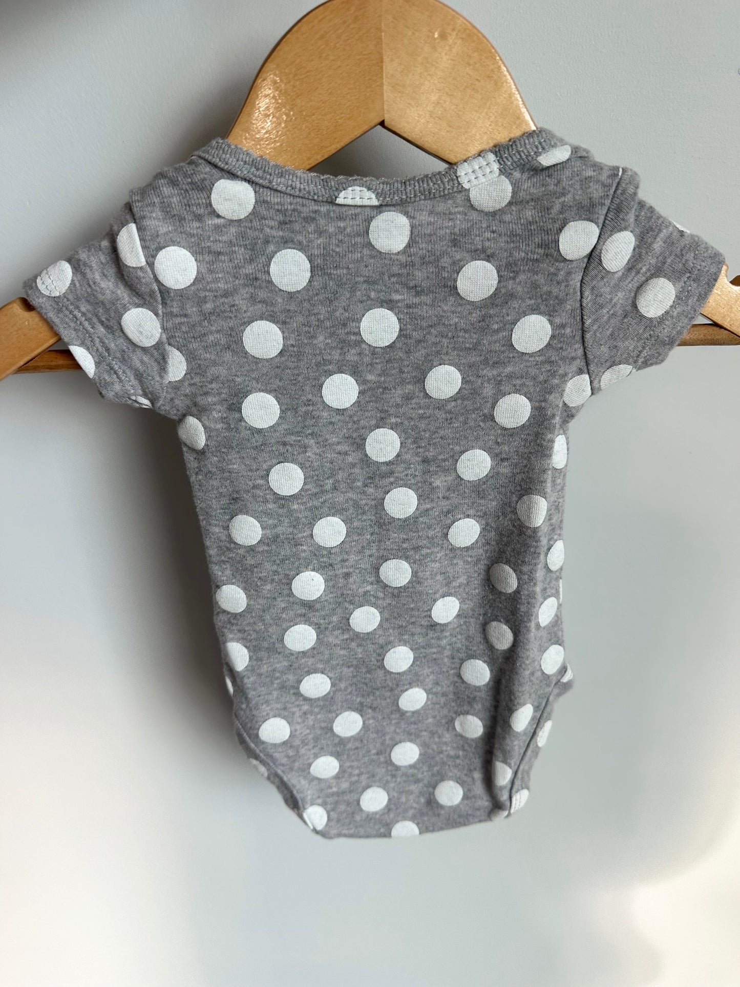 Grey Polka Dot Bodysuit / 3m