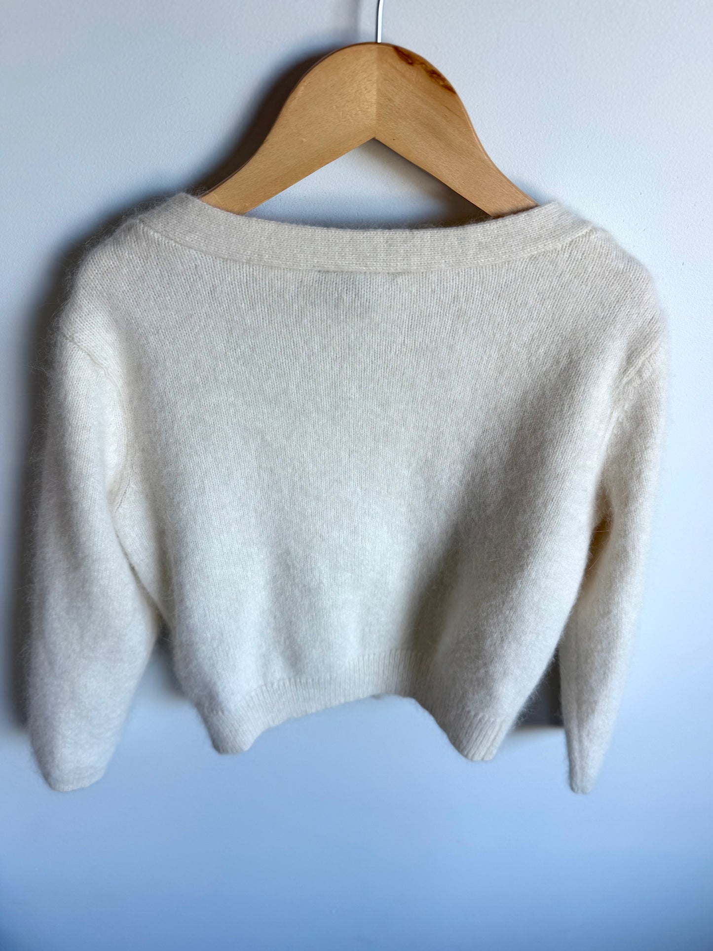 White Button Up Cardigan / 6 years